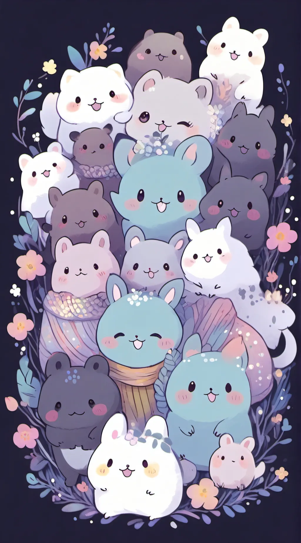 ai character: The smiling c background