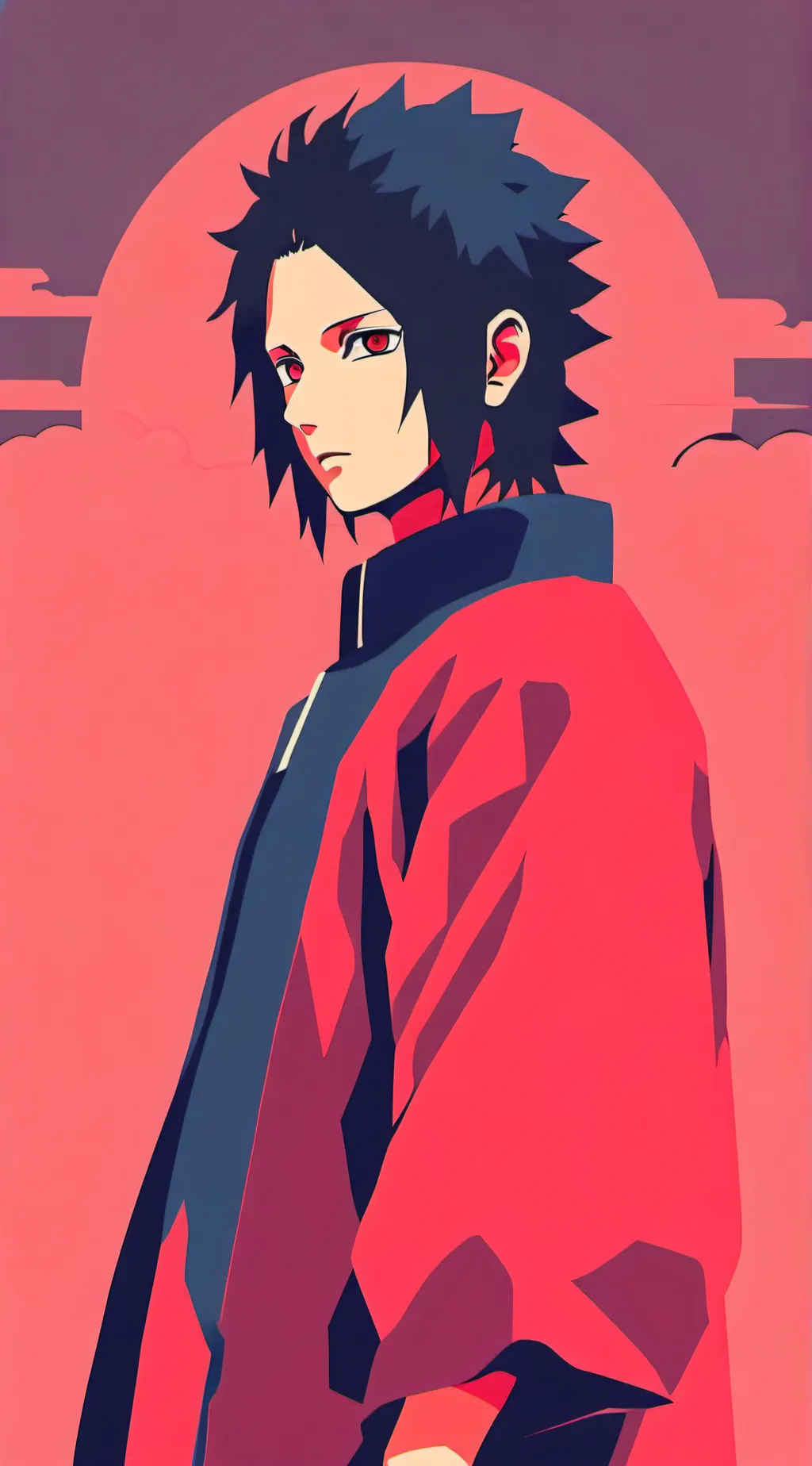 ai character: Sasuke background