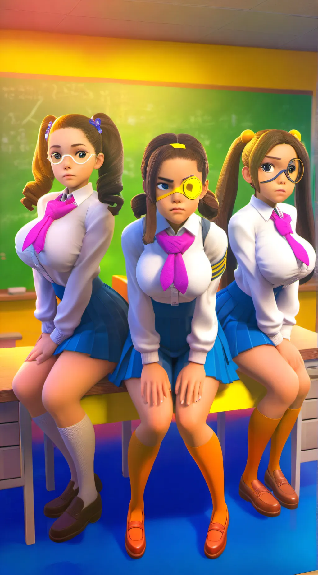 ai character: The Trio background