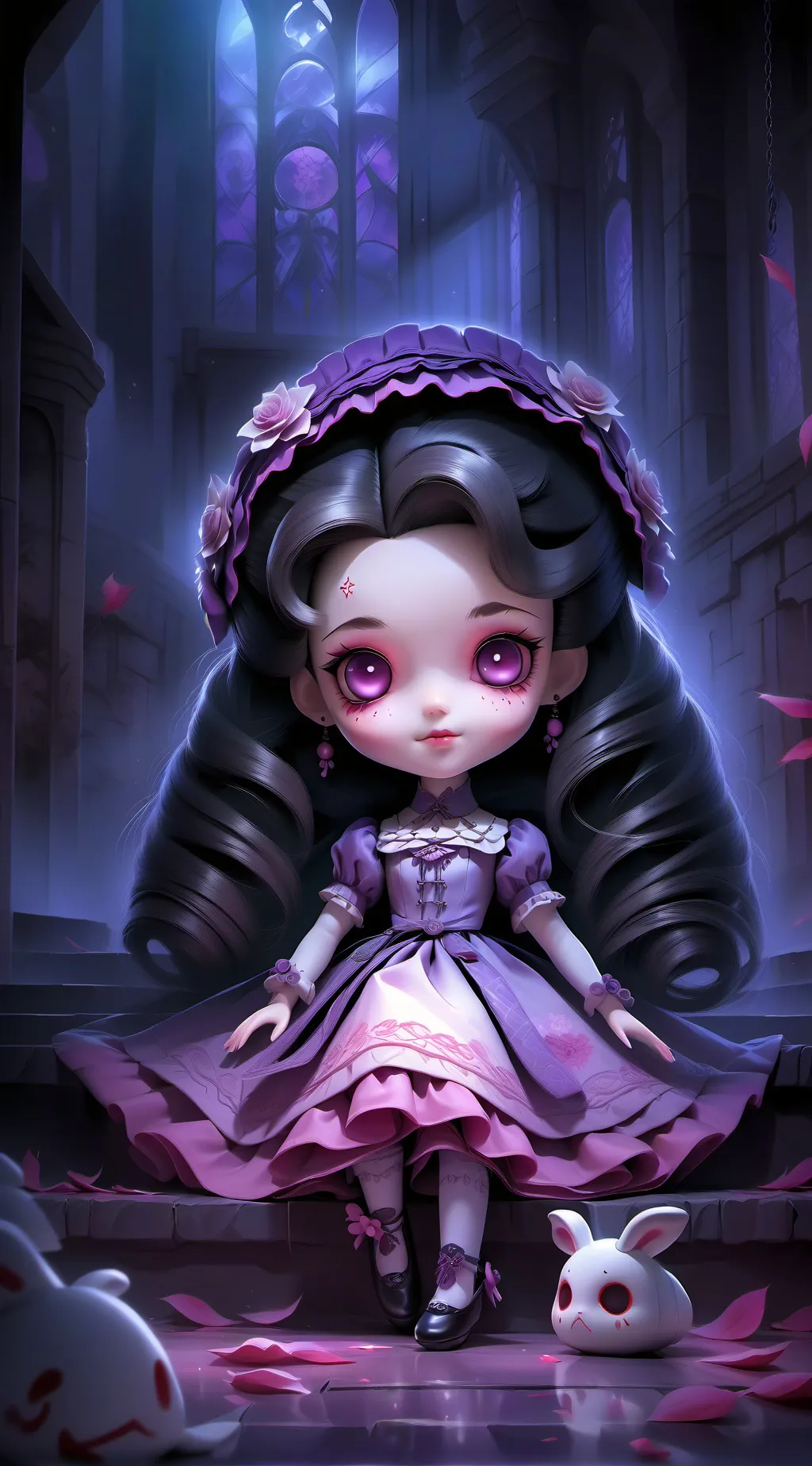 ai character: Rose background