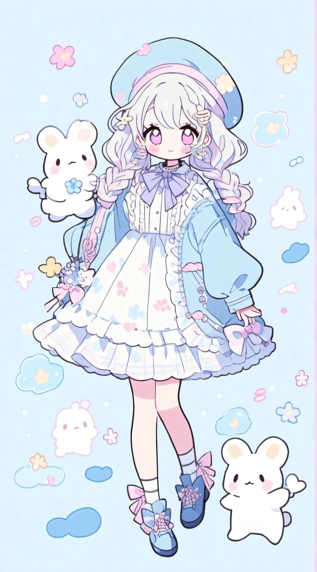 ai character: MHA 4th of july background