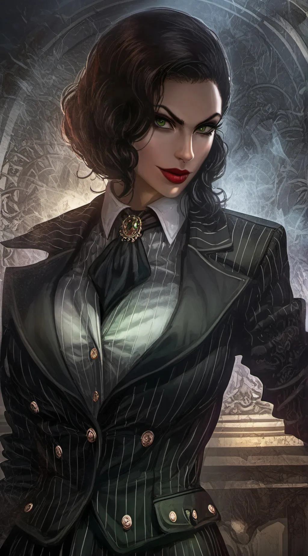 ai character: Veronica  background