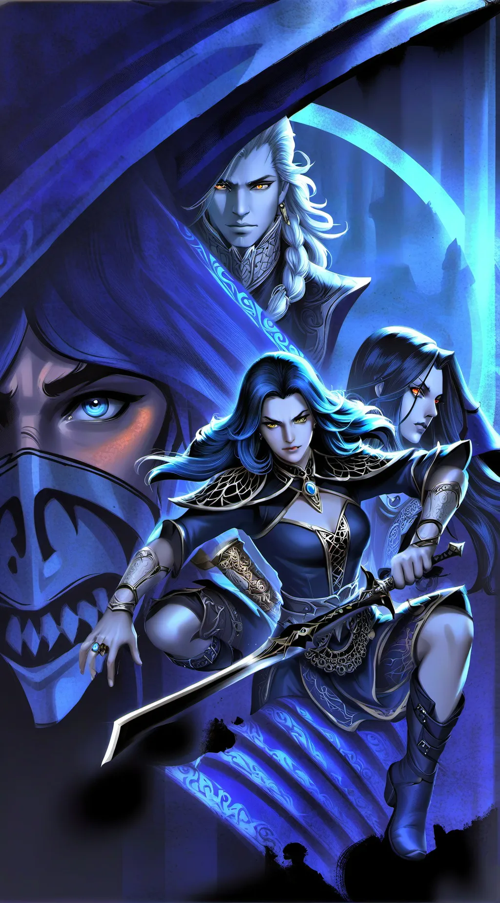 ai character: Fighters (friends) background