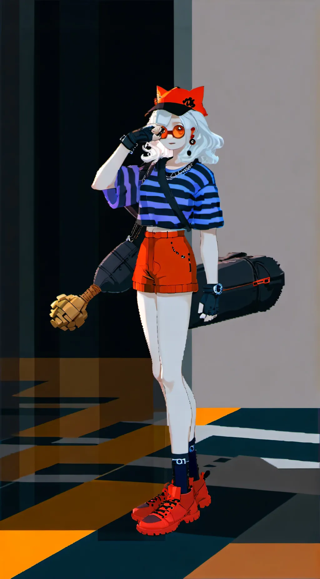 ai character: eraserheadmic background