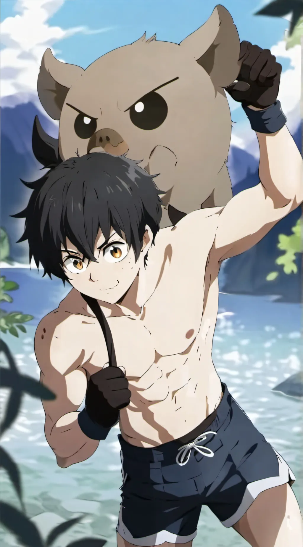 ai character: Inosuke background