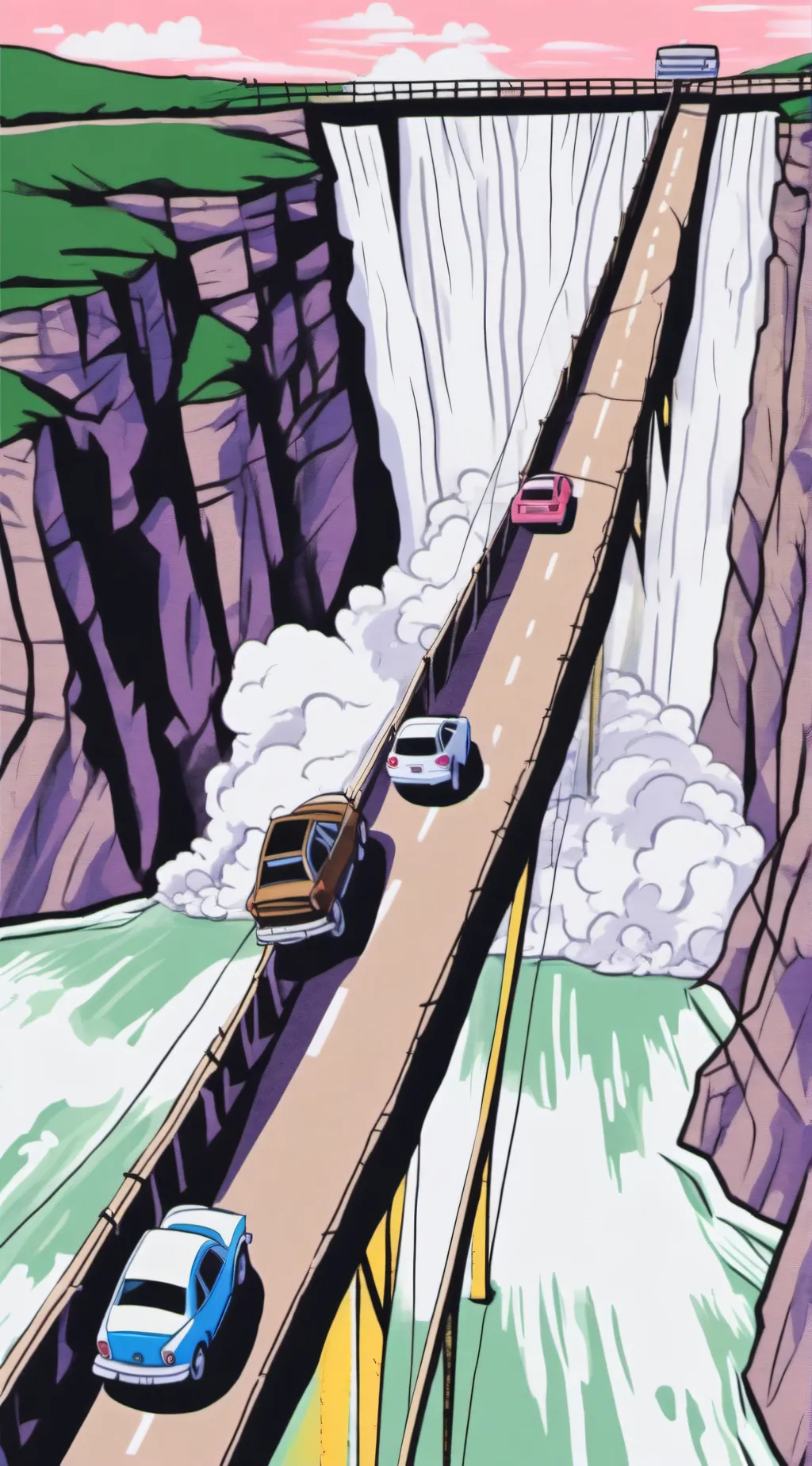 ai character: Bridge background