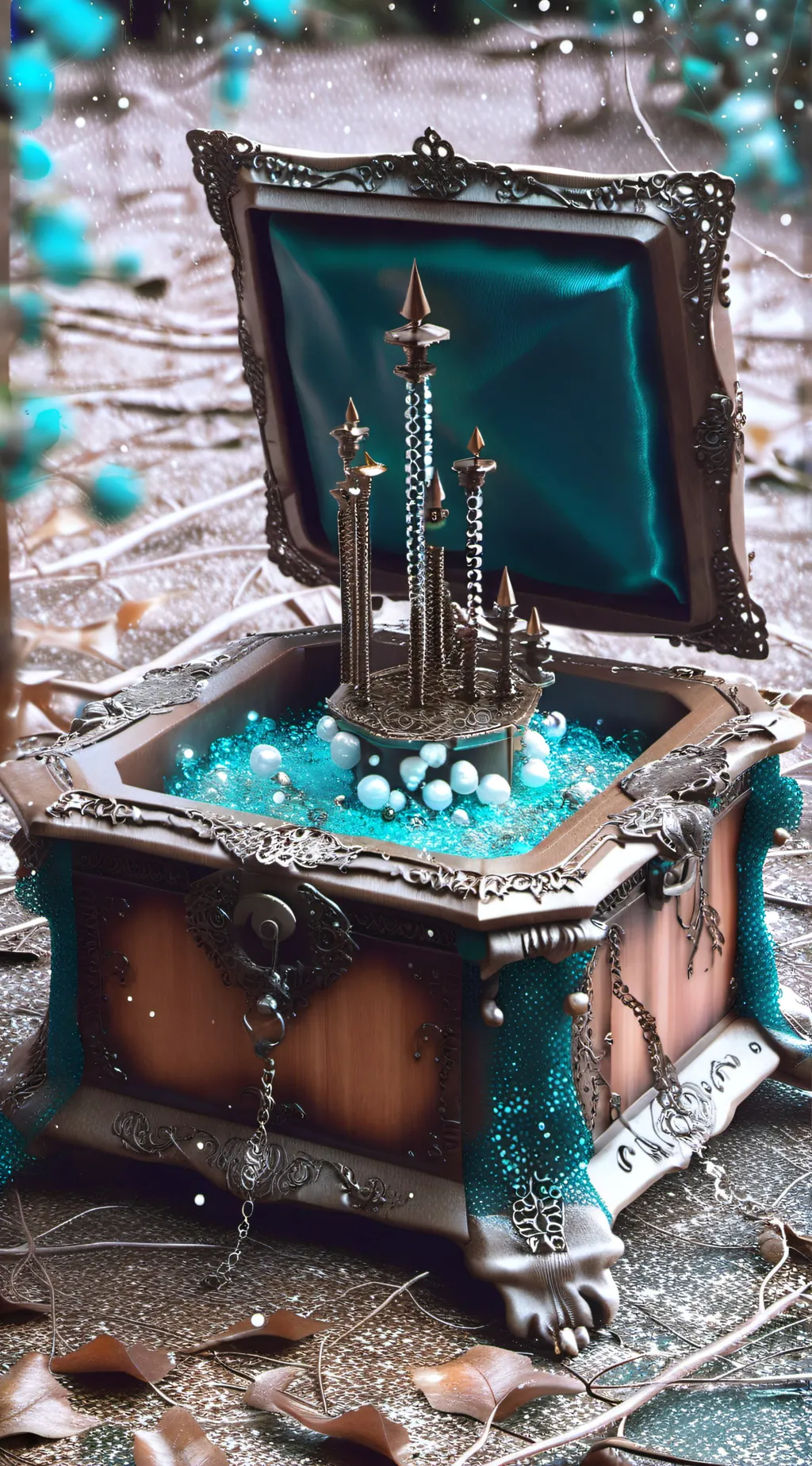 ai character: music box background