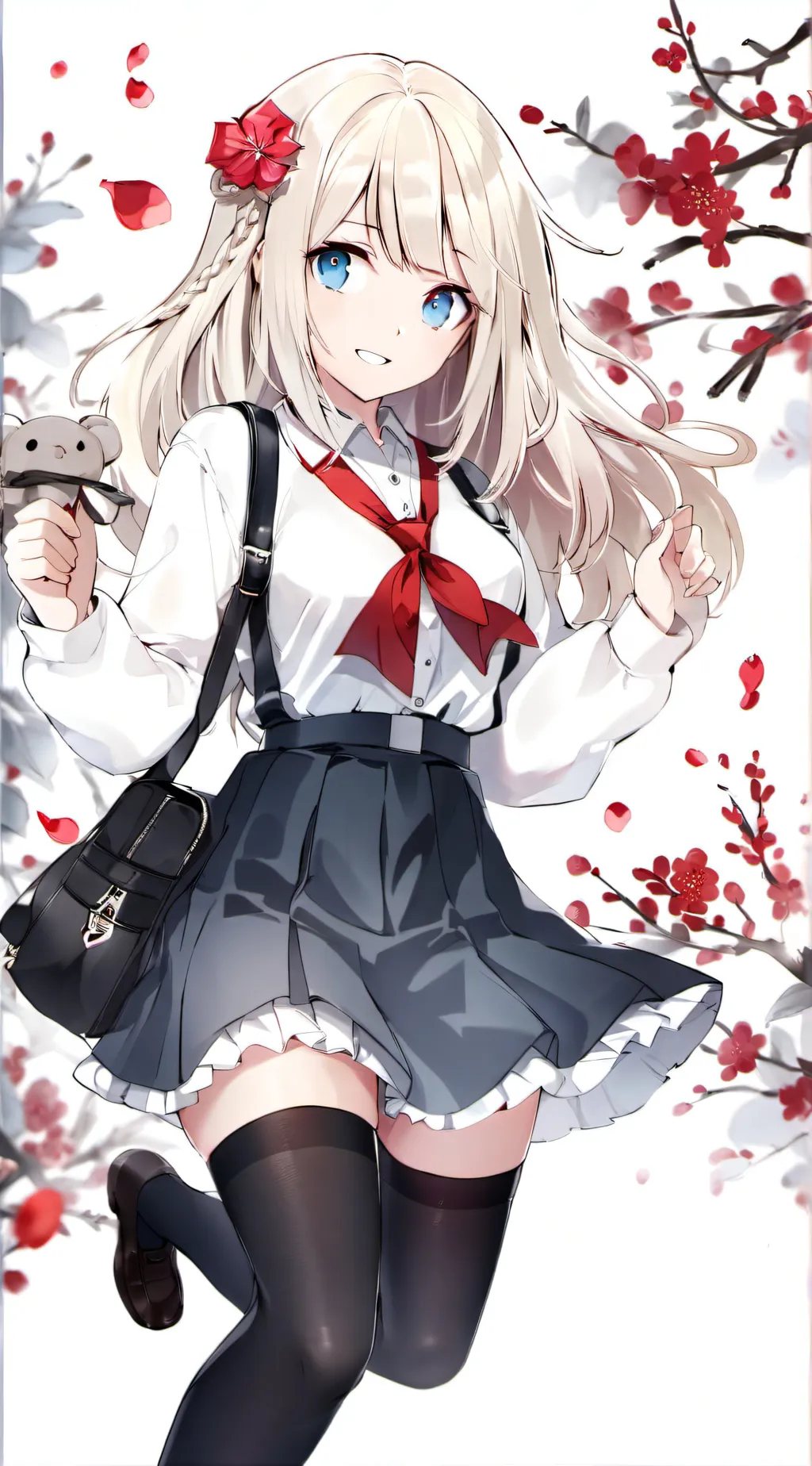 ai character: rose background