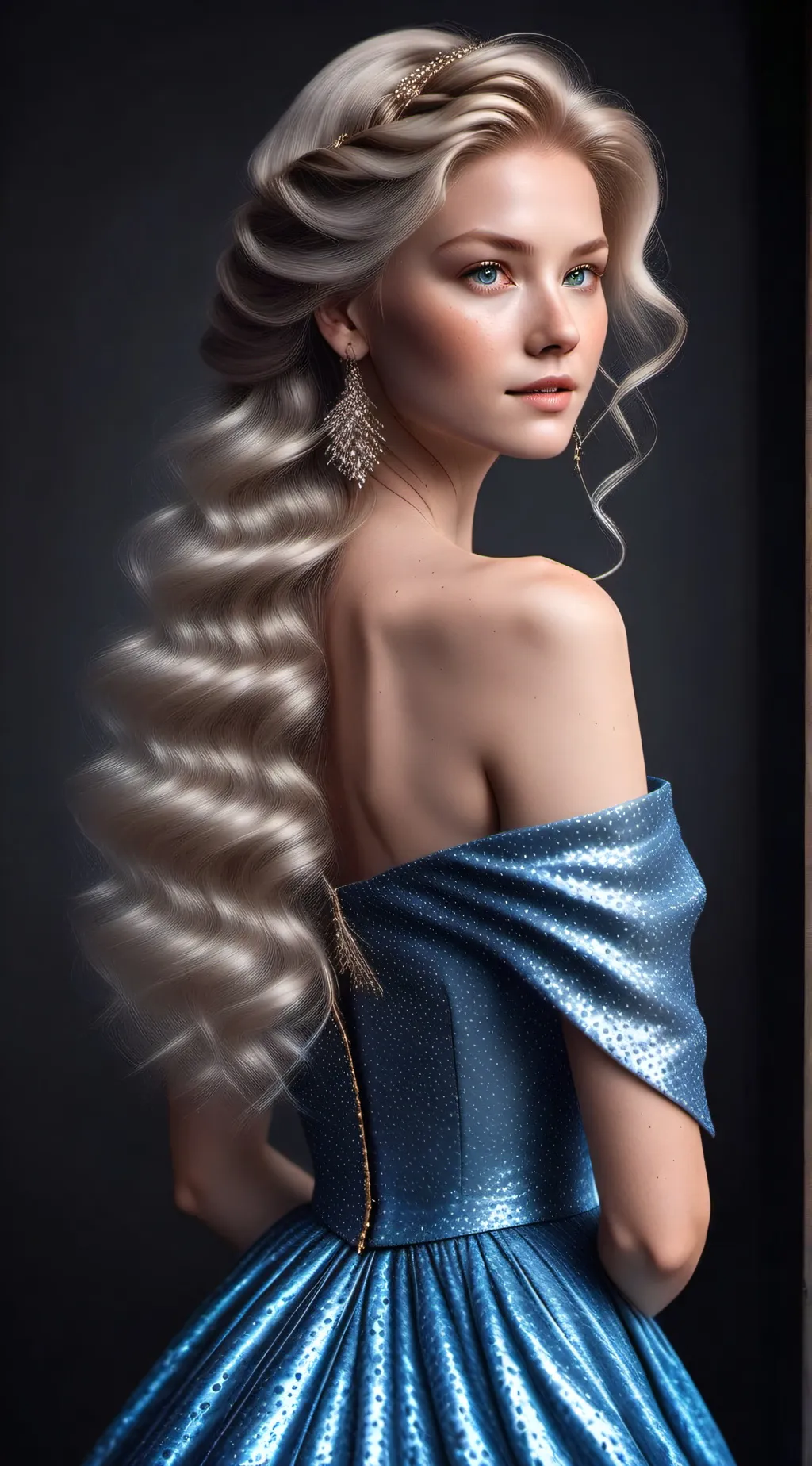 ai character: Emerald background