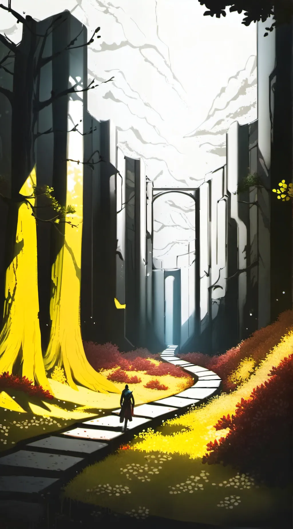 ai character: backrooms background