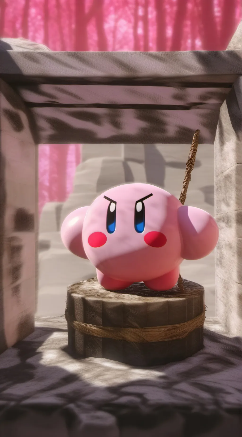 ai character: Kirby background