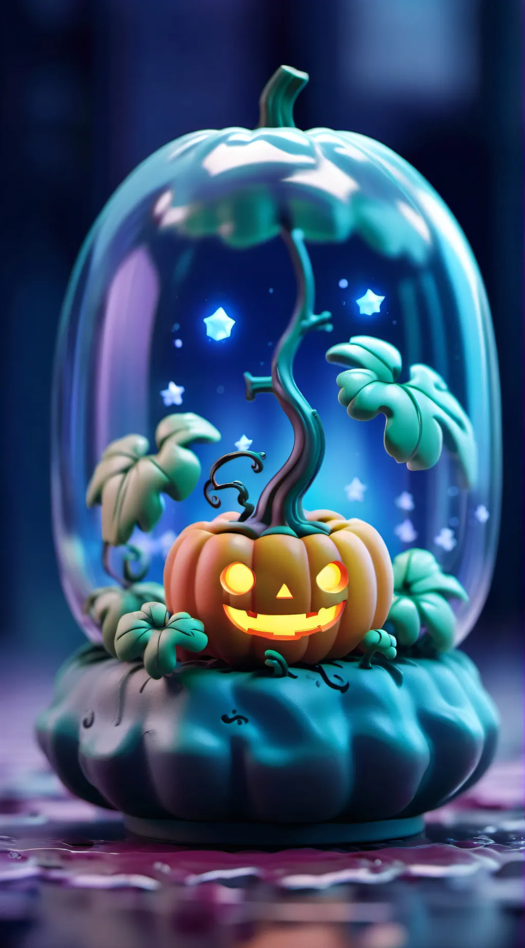 ai character: pumpkin  background