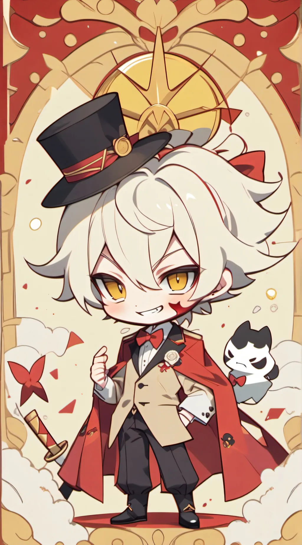 ai character: radioapple background