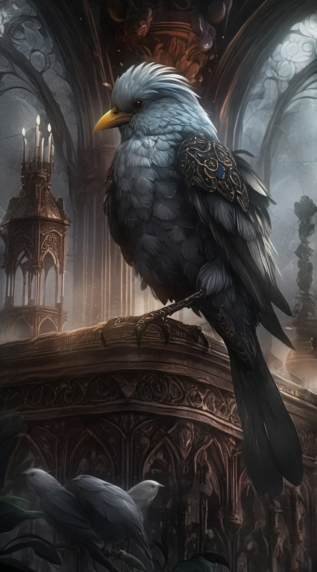 ai character: shadow background