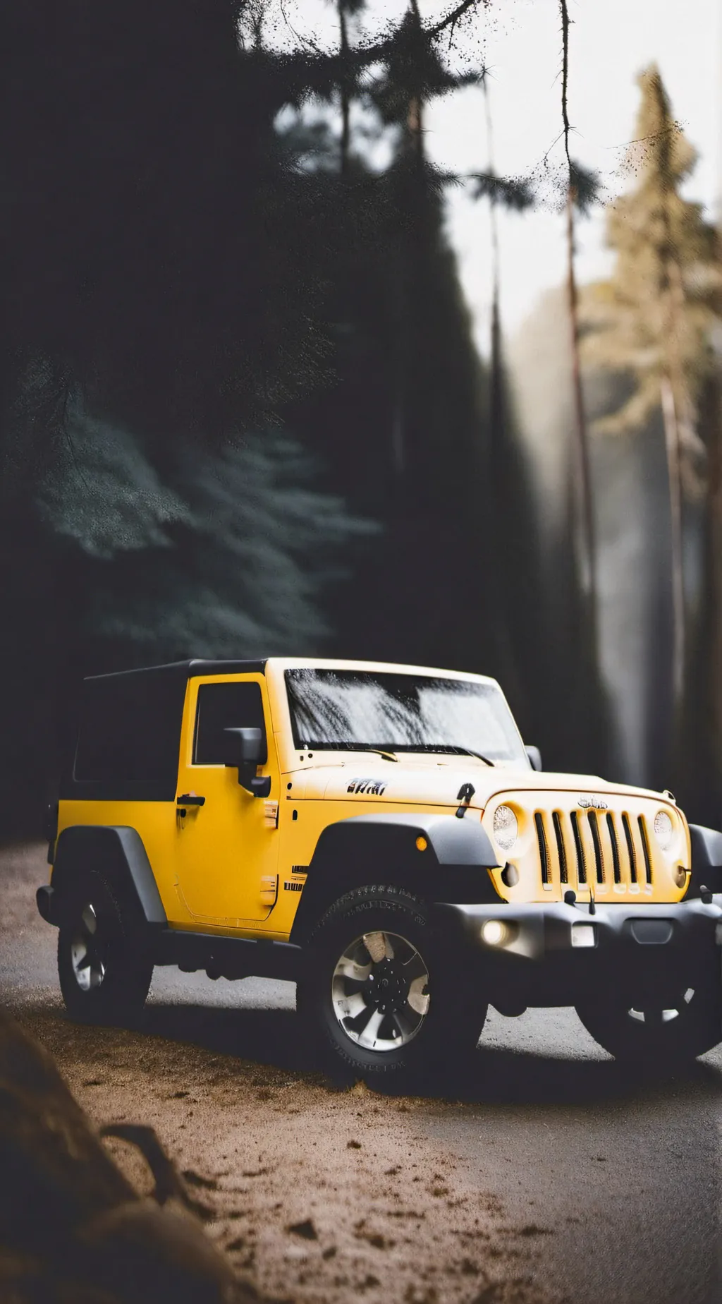 ai character: Yellow Jeep background