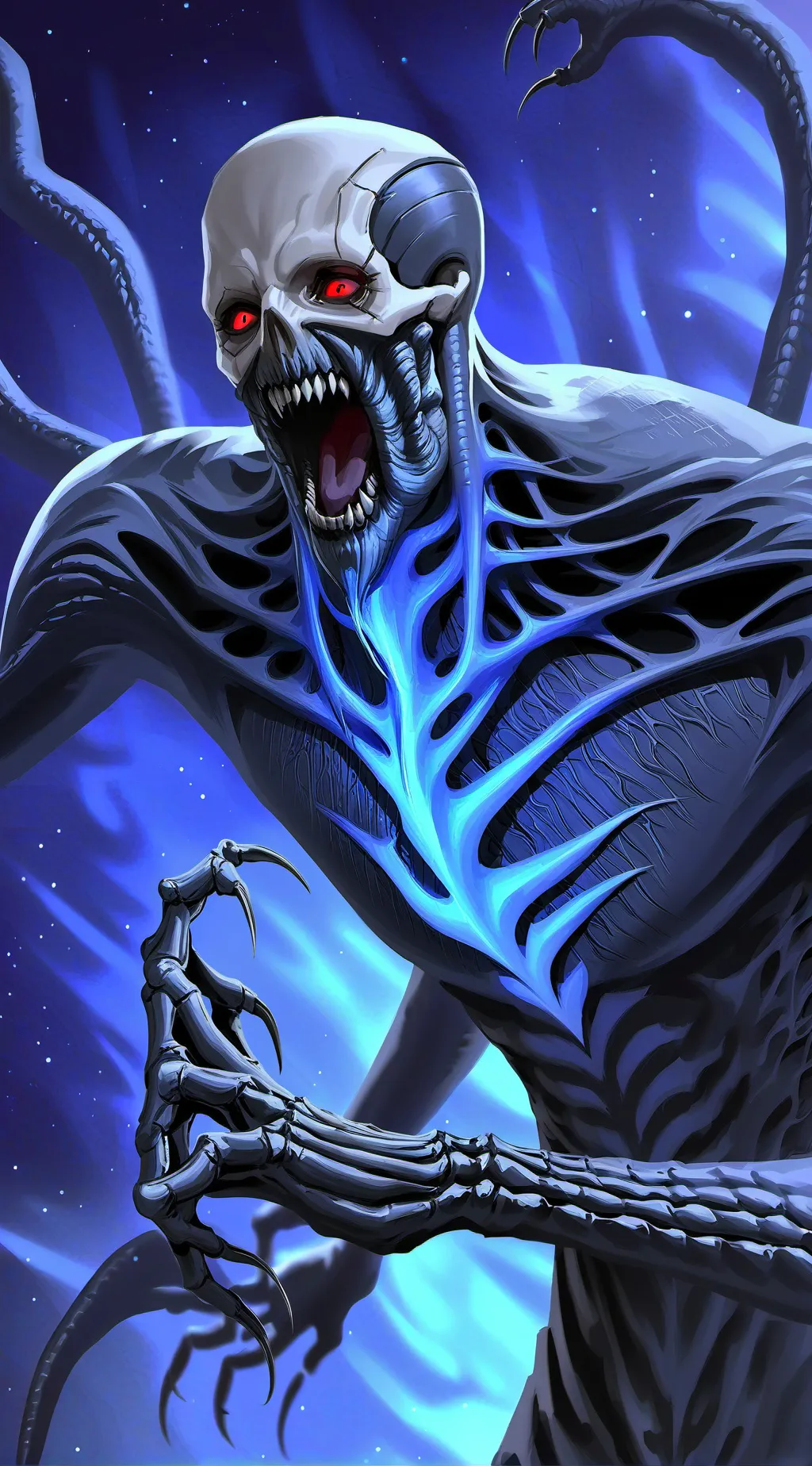 ai character: soller ghost background