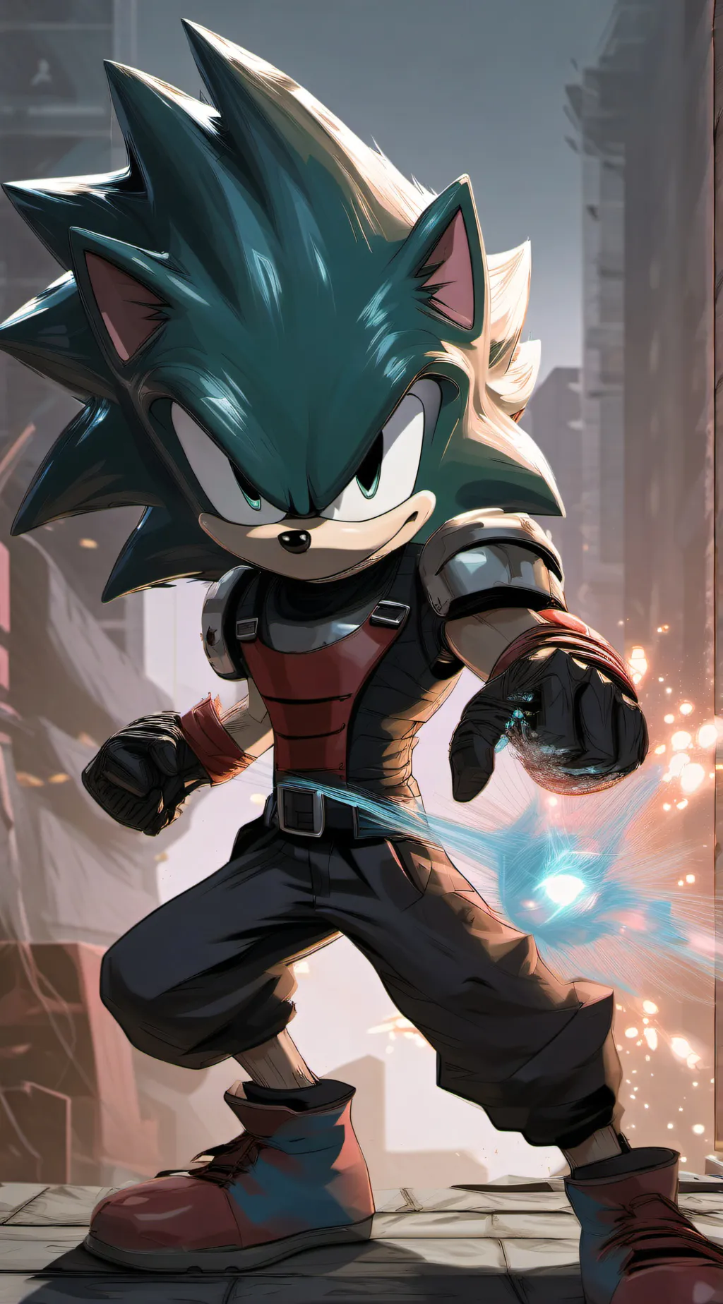 ai character: Scarlet the Hedgeh background