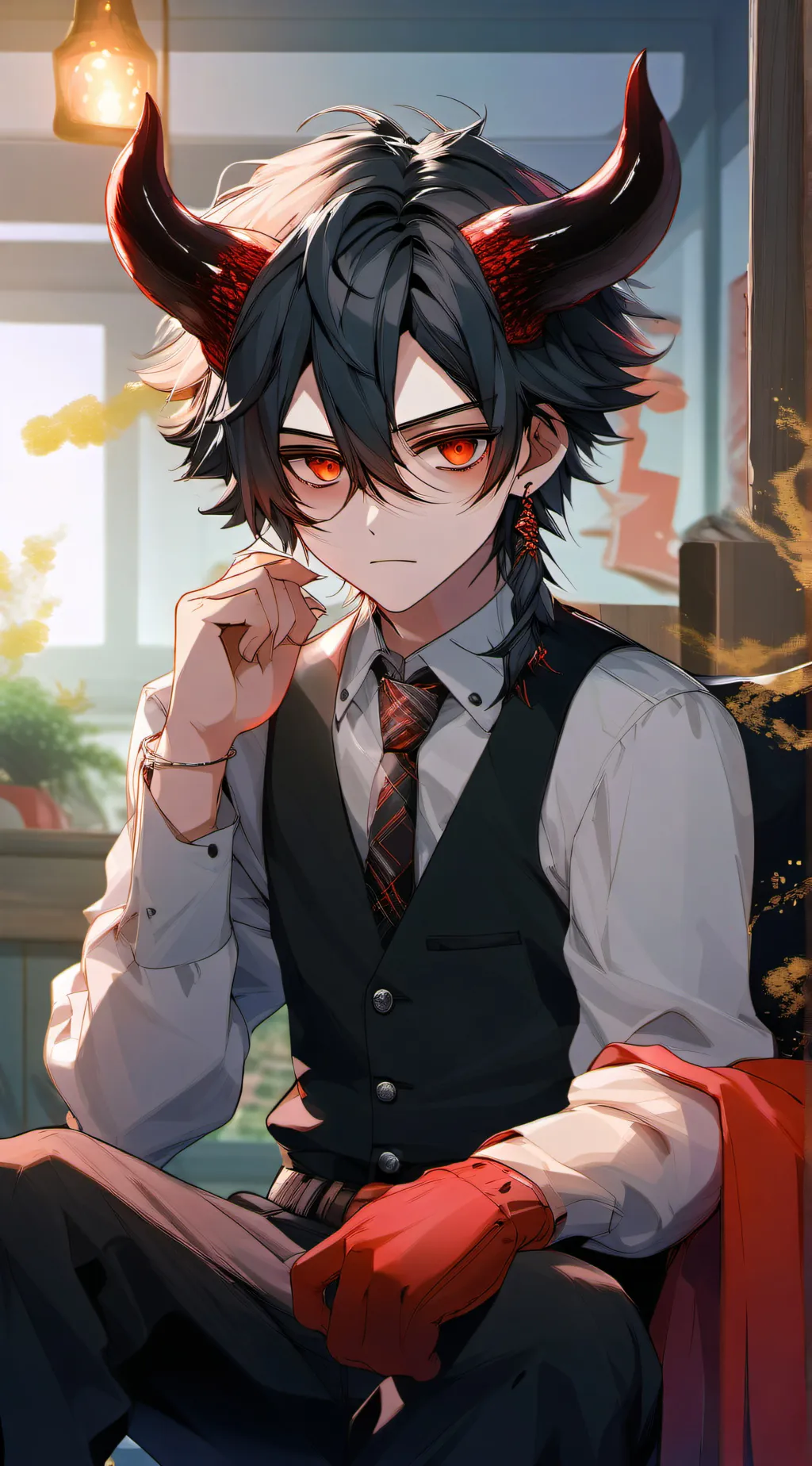 ai character: 🔥Blitzo🔥 background