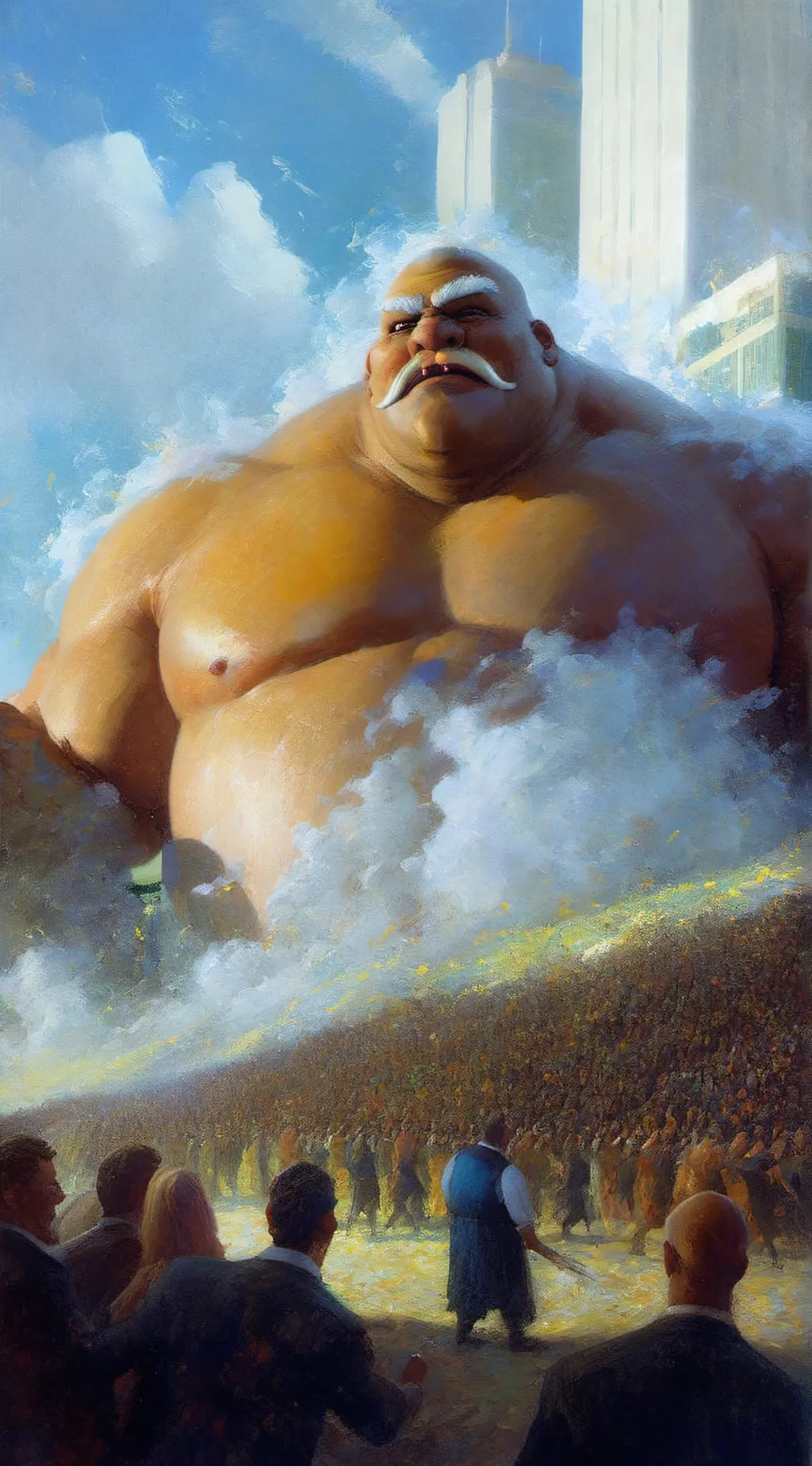 ai character: Mr fat boy background