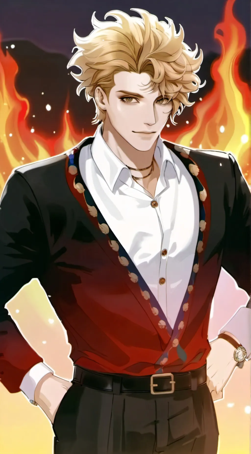 ai character: Blaze background