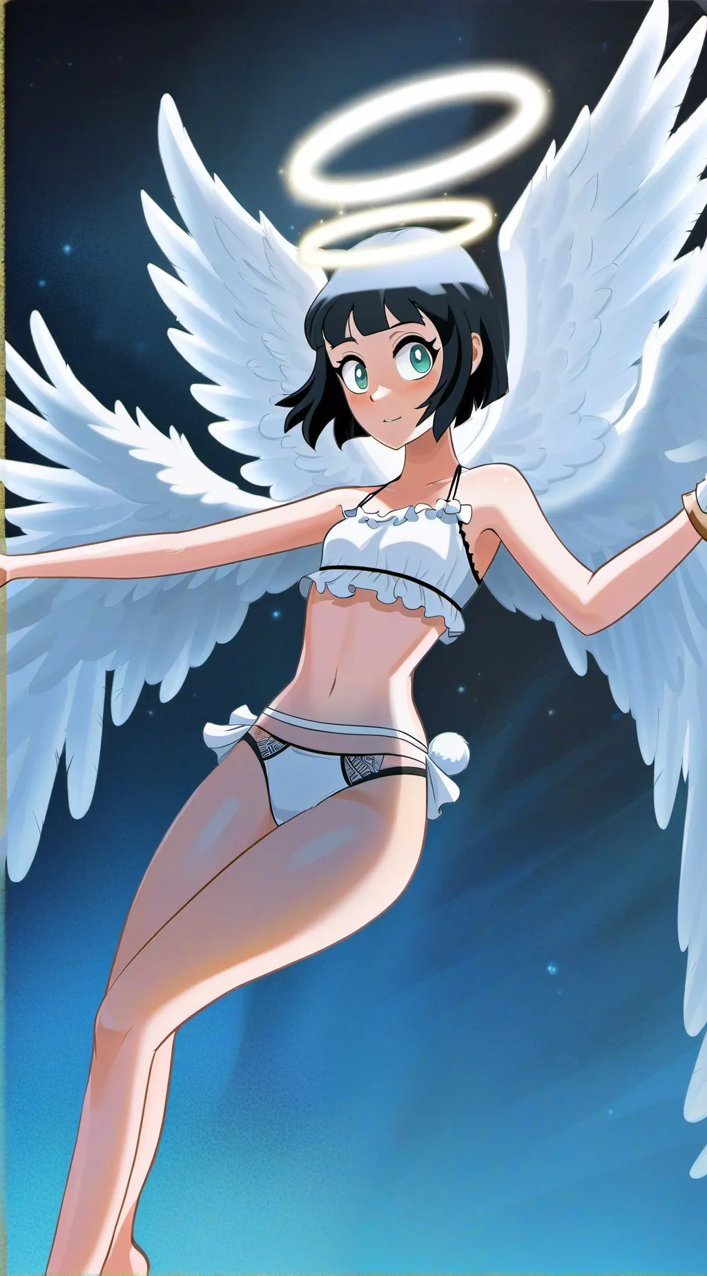 ai character: girlxgirl goddess  background