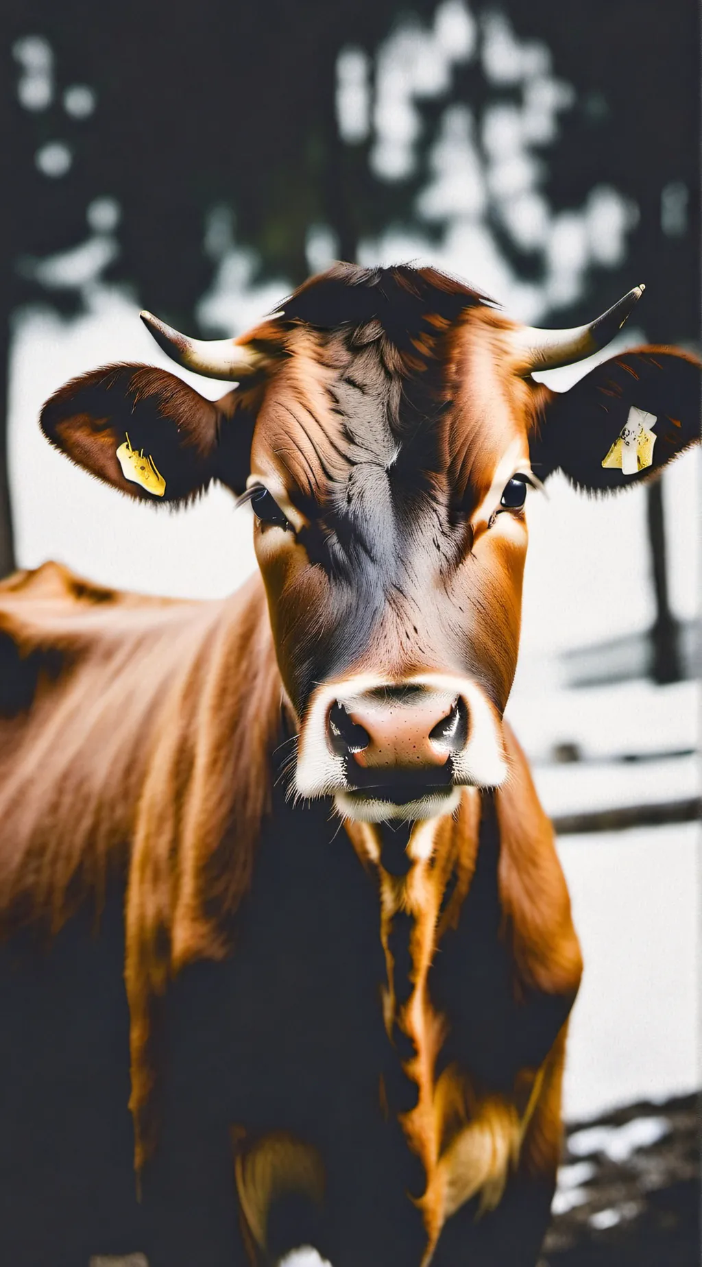 ai character: Cow background