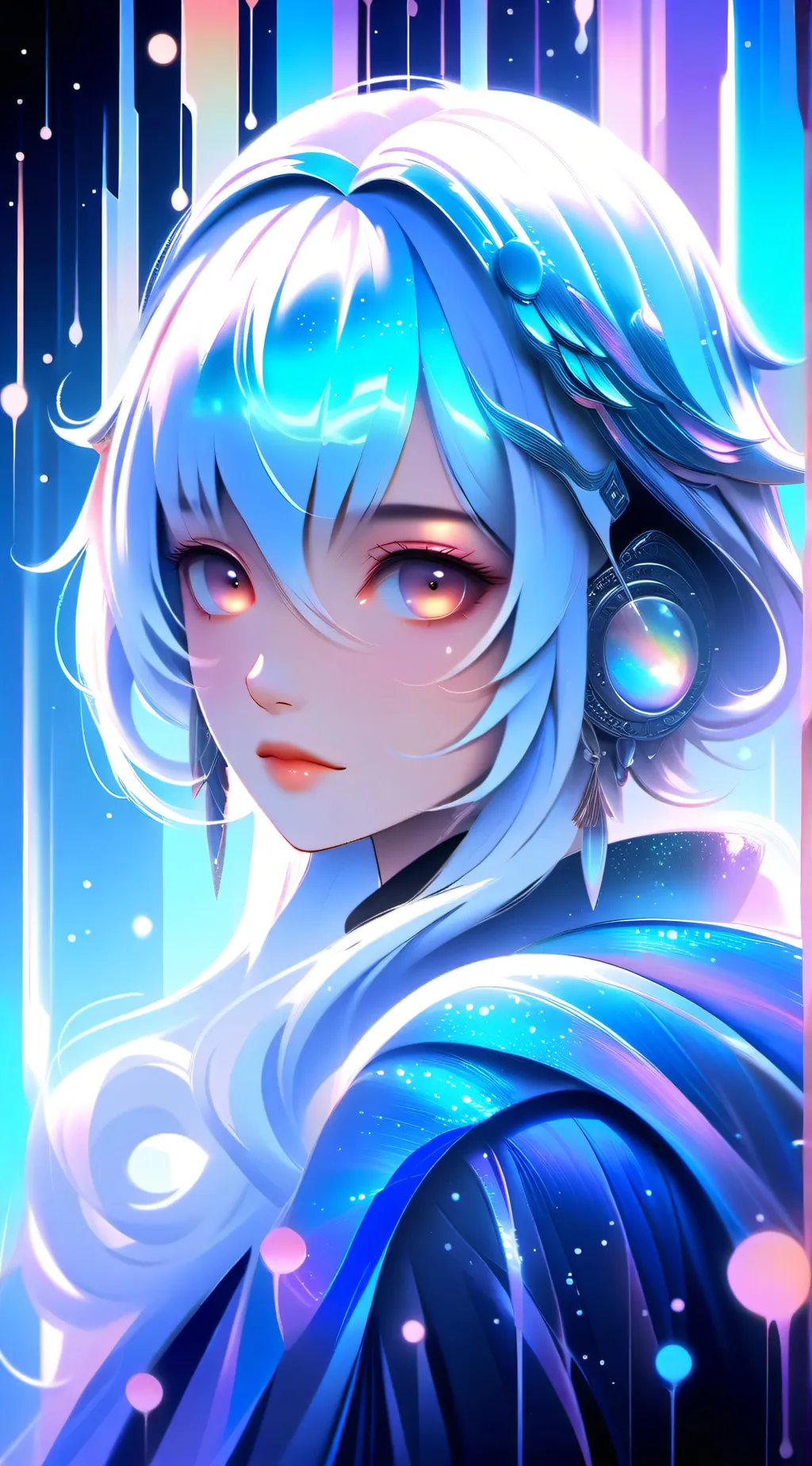 ai character: Azure background