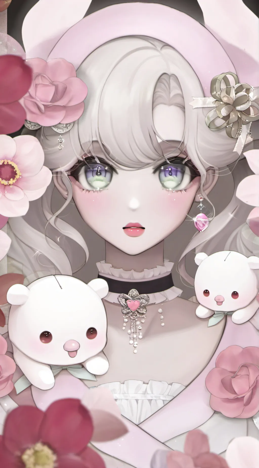 ai character: Shinobu vs Douma background