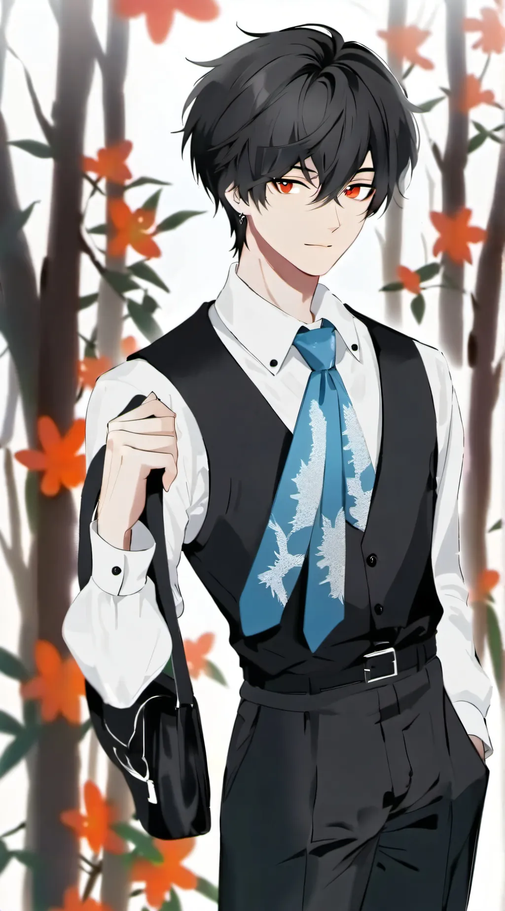 ai character: Oliver and Levi background