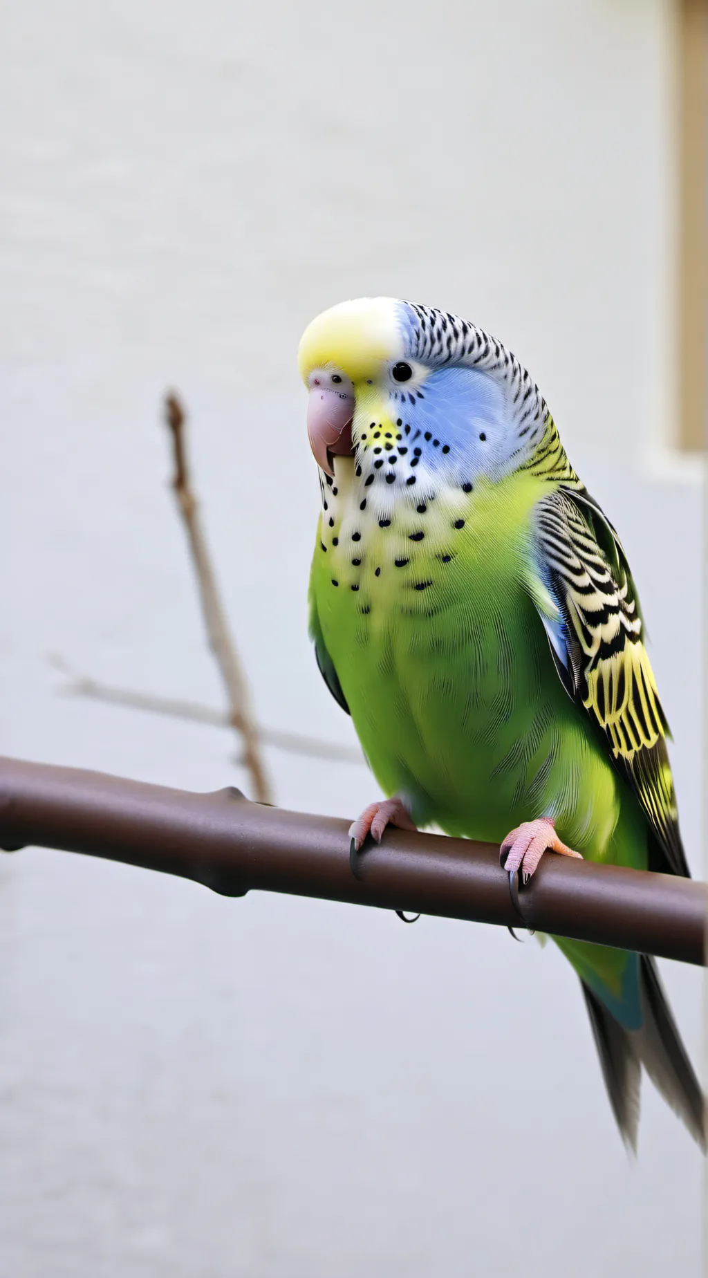 ai character: Polly the budgie background