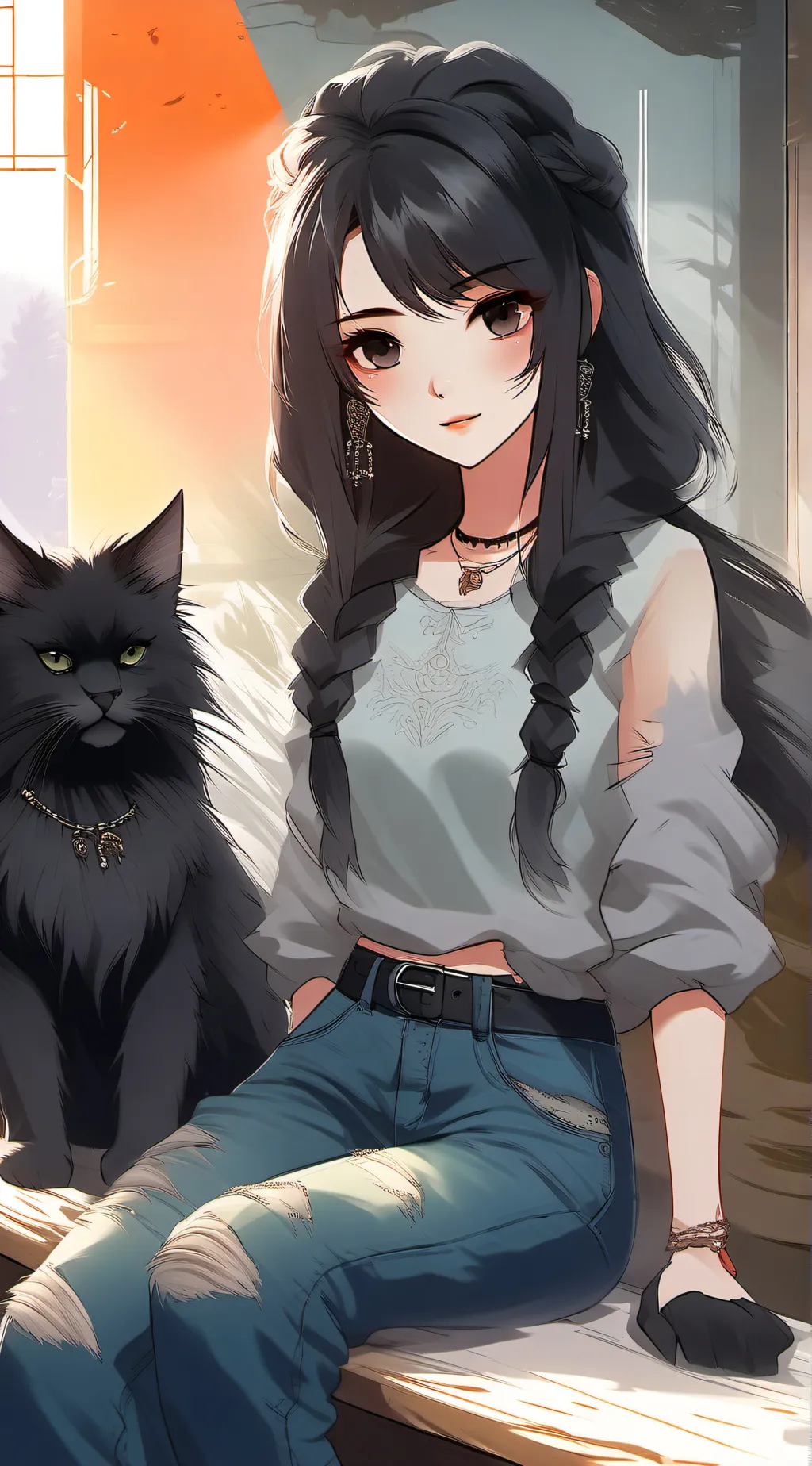 ai character: Dawn  background