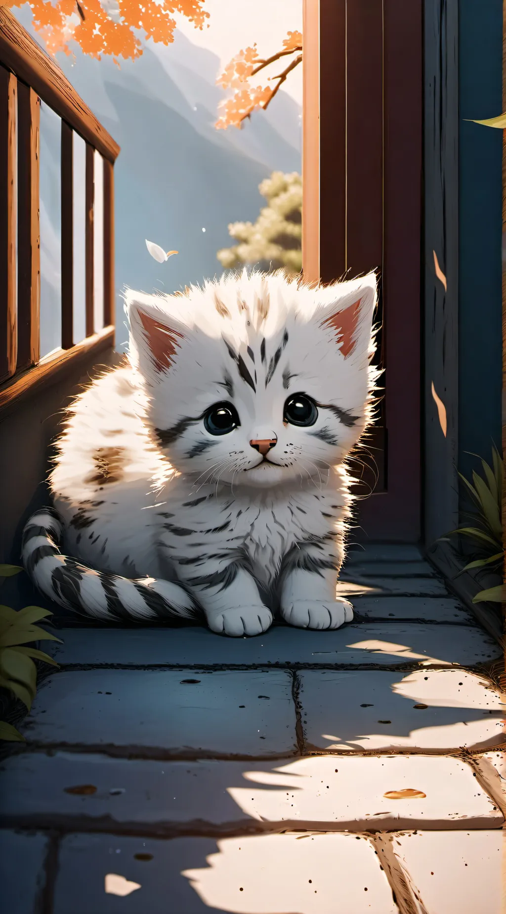 ai character: Snowflake background