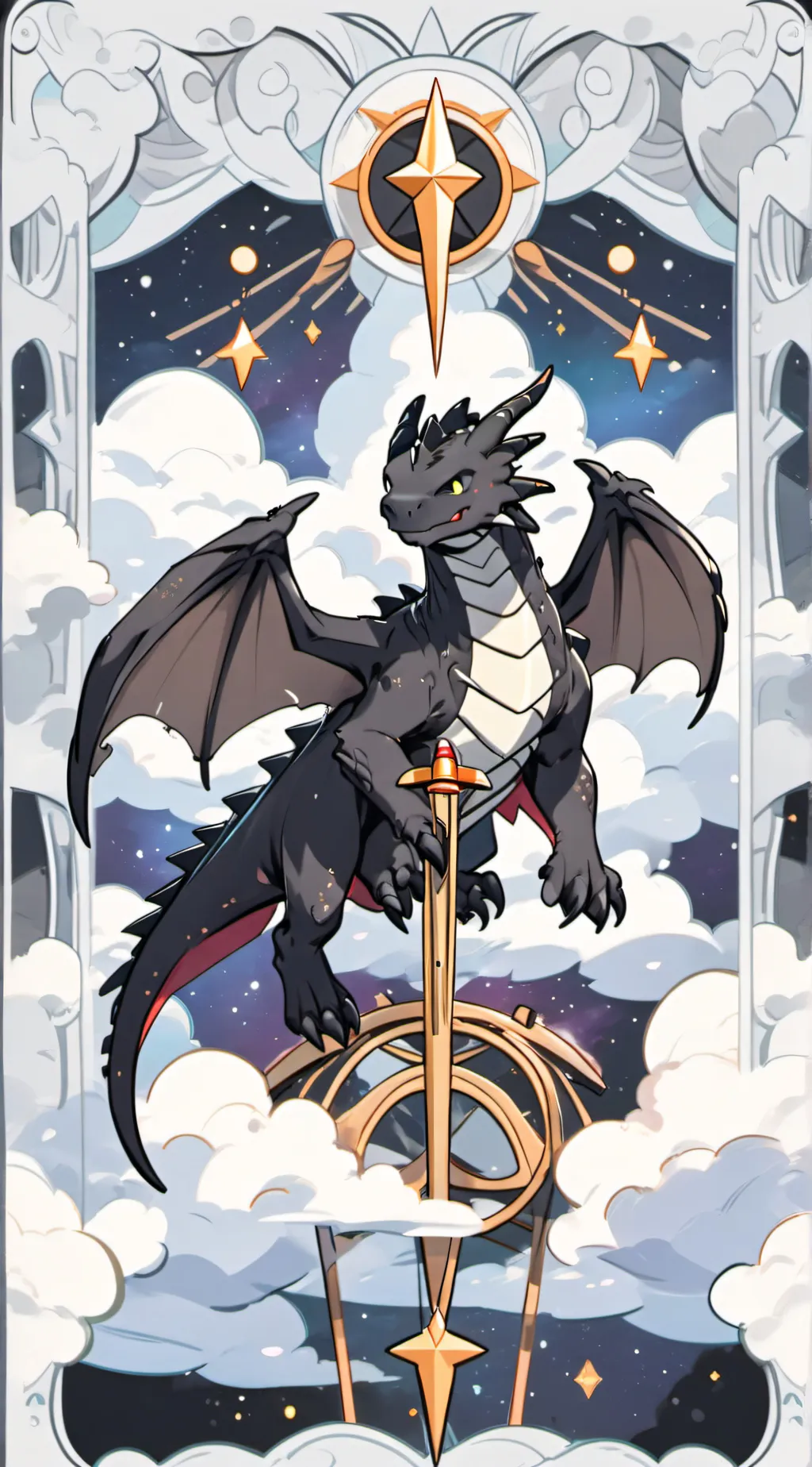 ai character: Toothless  background