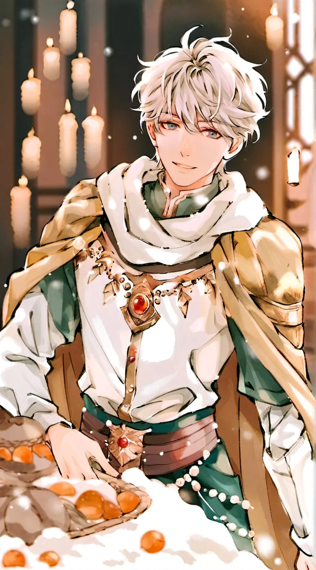 ai character: blanc  background