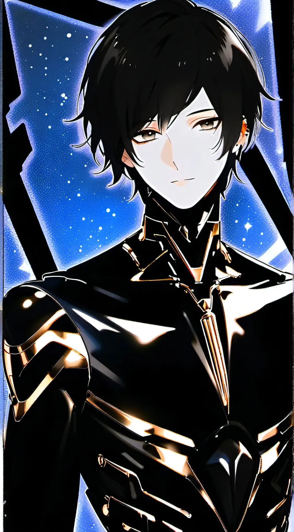 ai character: ლVenomფ background