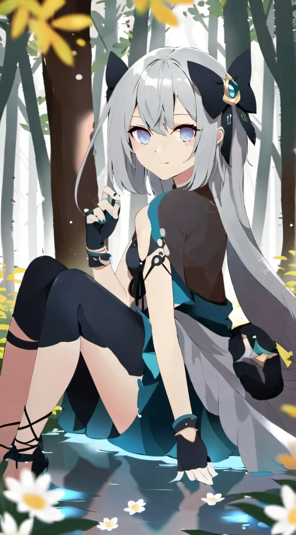 ai character: Girl background
