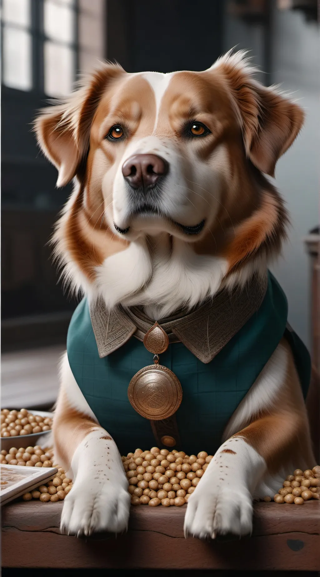 ai character: dogdey background