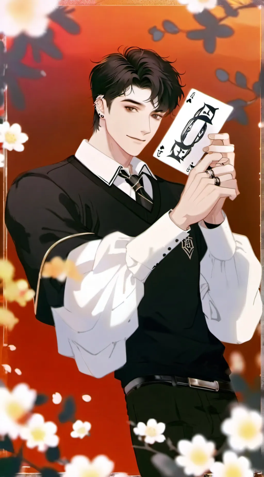 ai character: Asher🃏 background