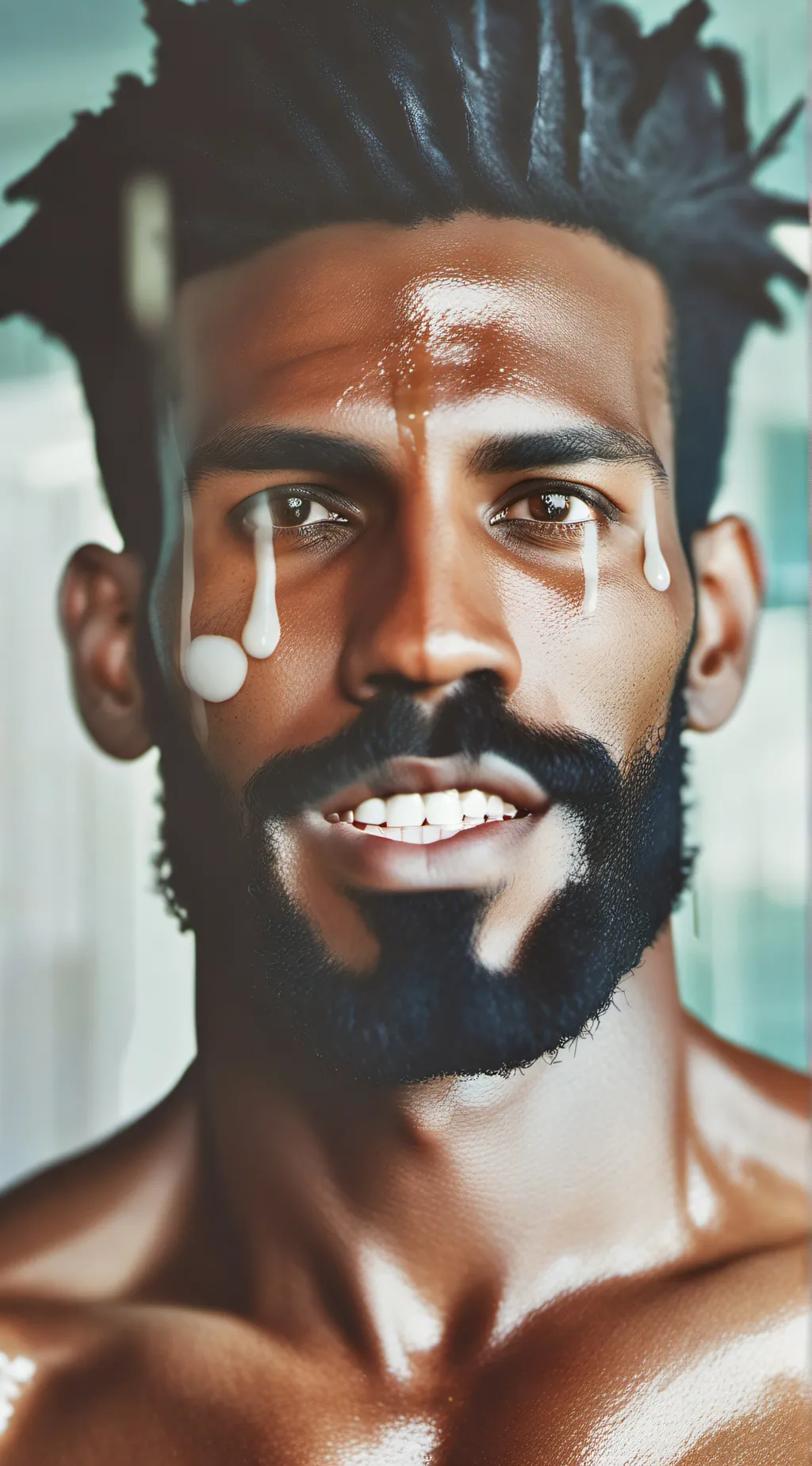 ai character: Dreamy bull  background