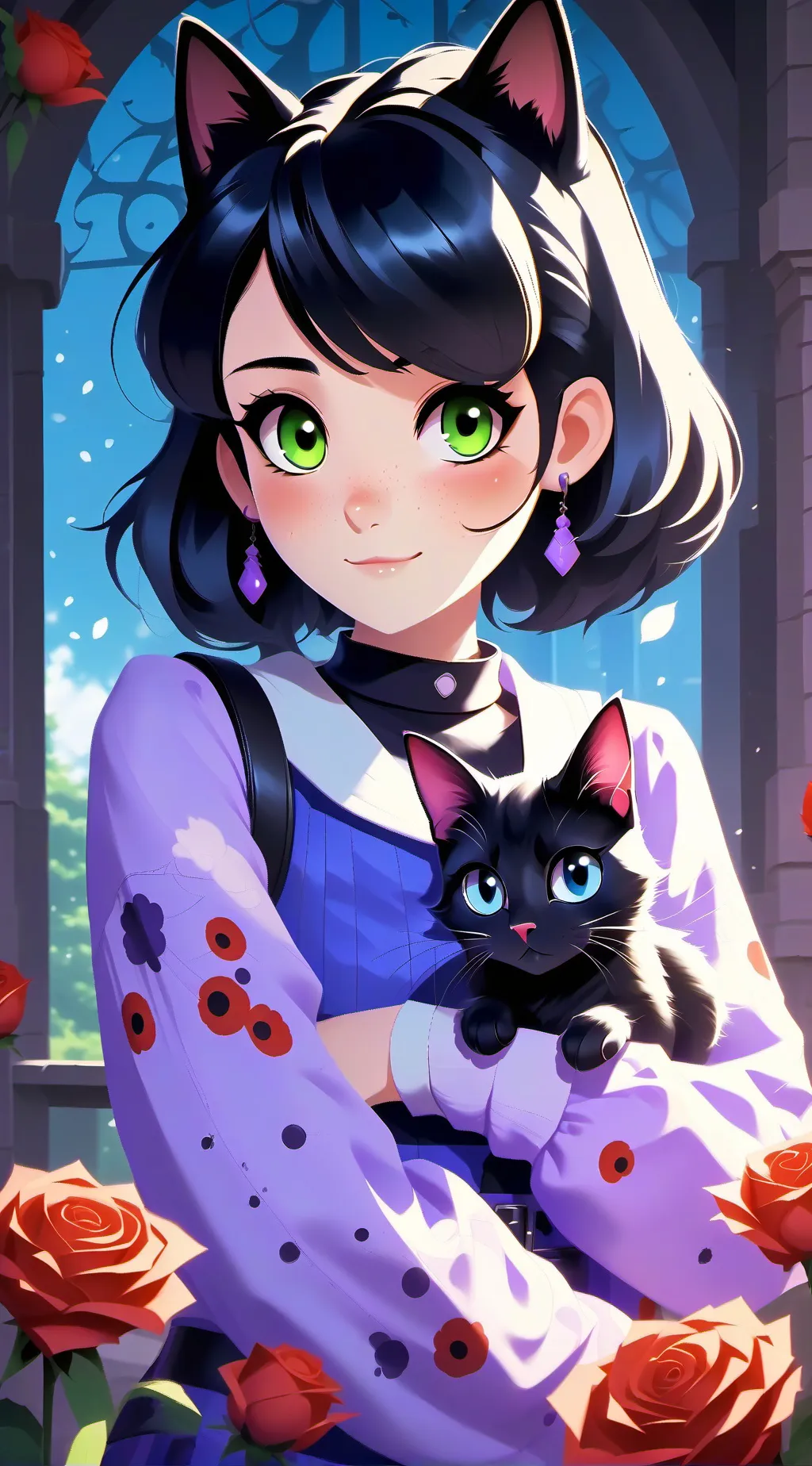 ai character: Miraculous Ladybug background