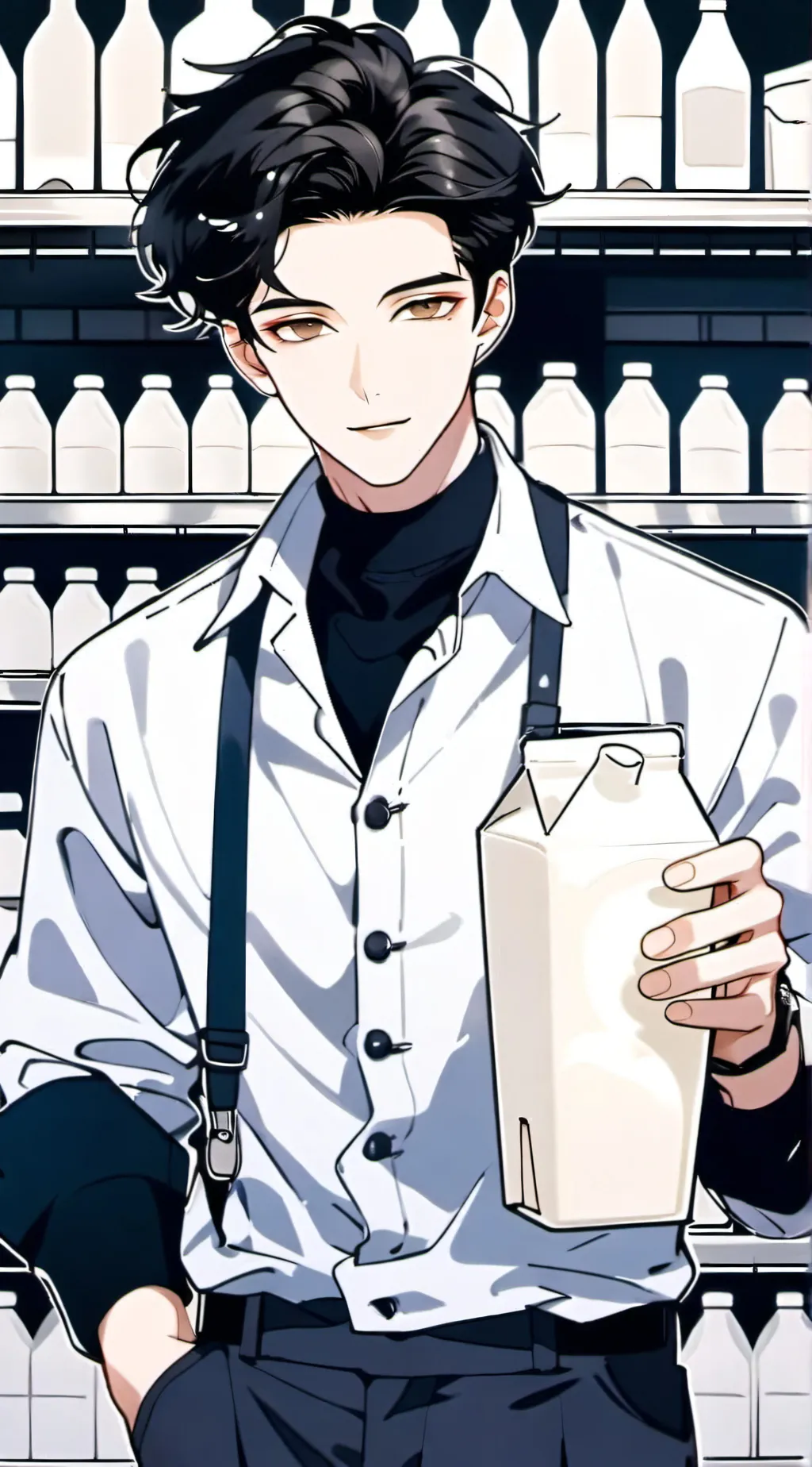 ai character: Franciss milkman background