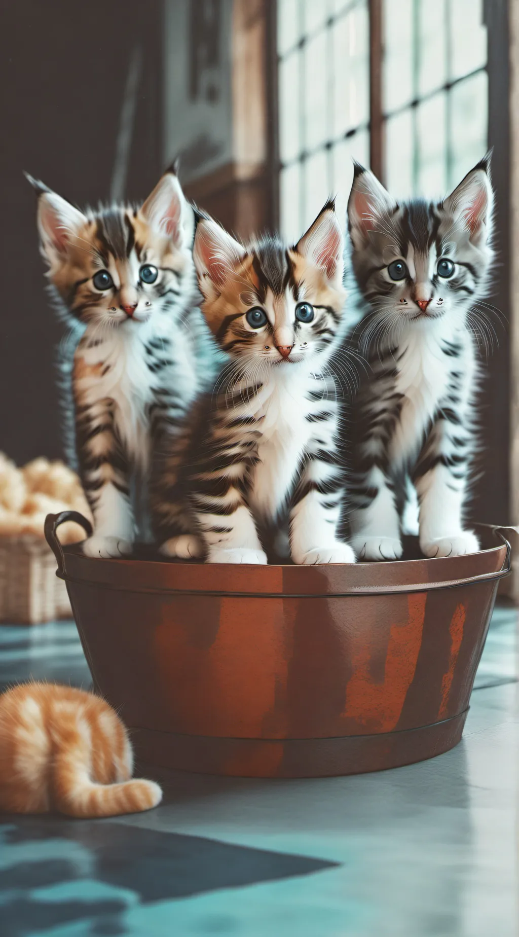 ai character: Kitten  background