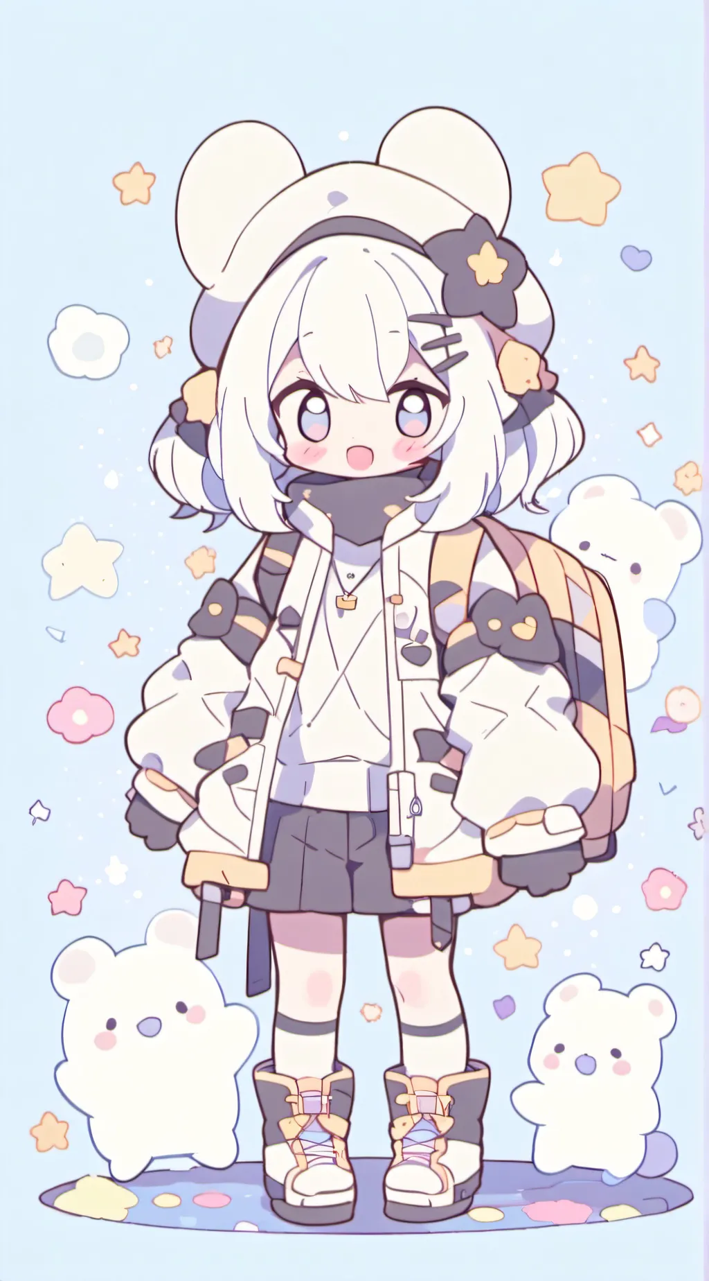 ai character: huroku  background