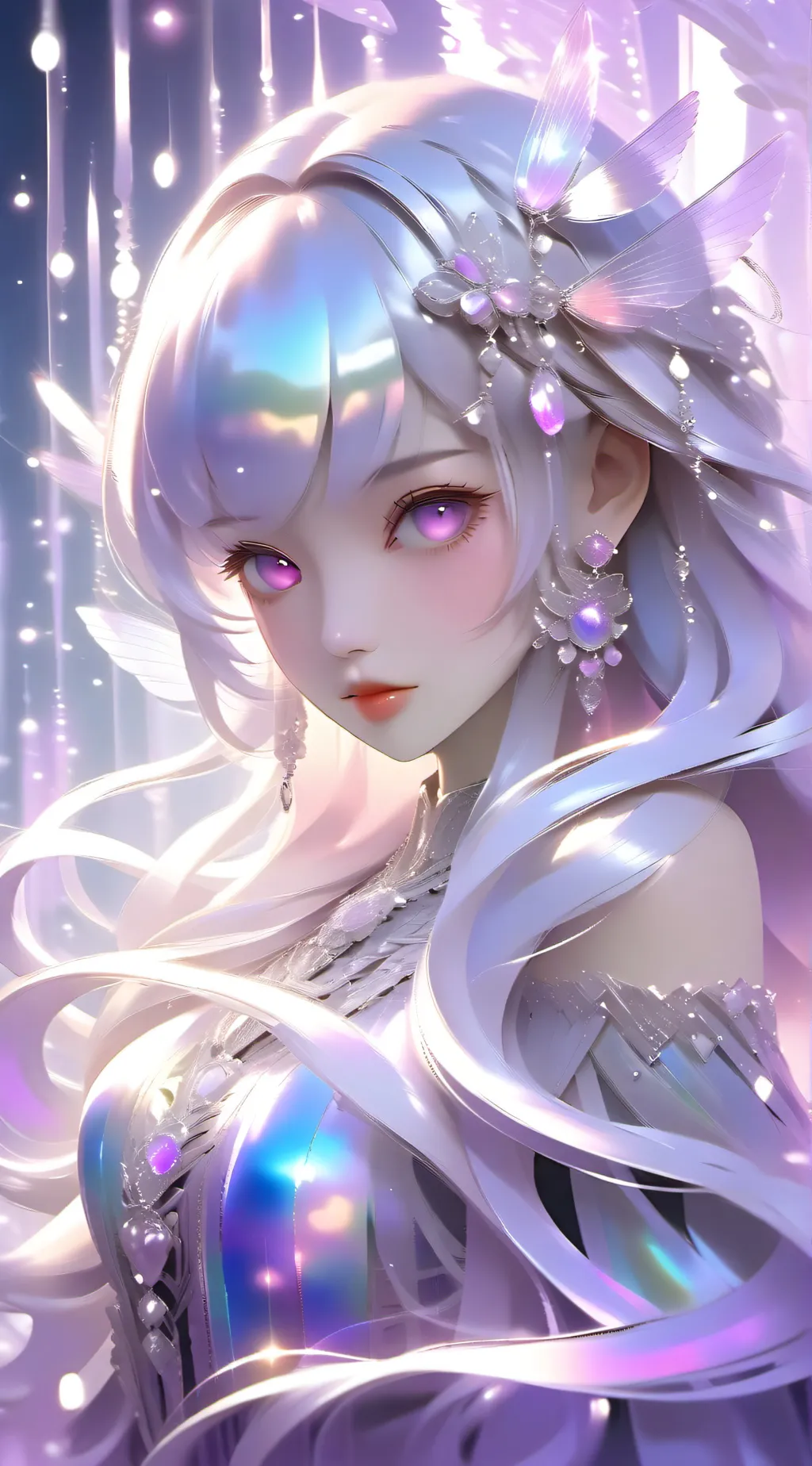 ai character: butter fly background