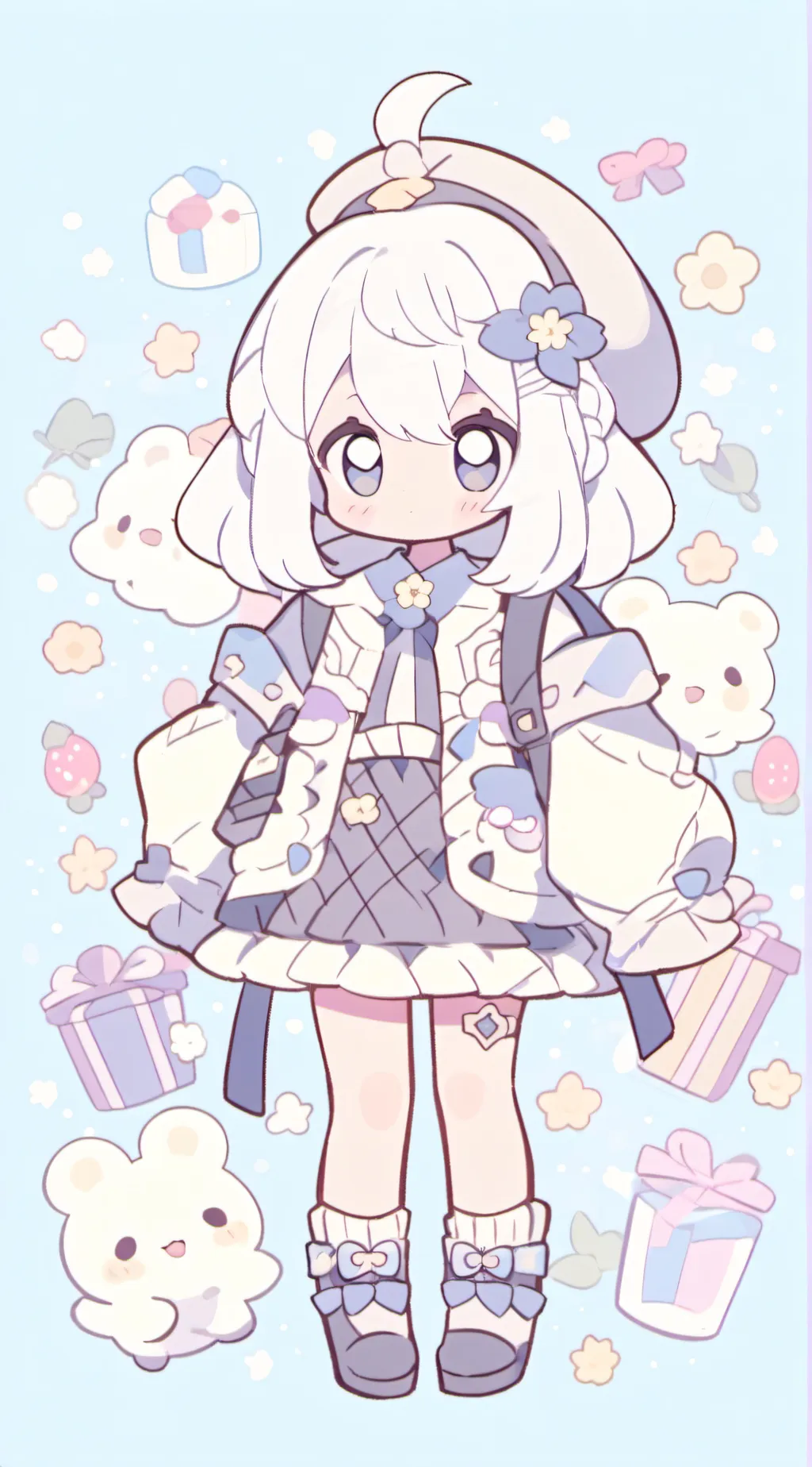 ai character: Ashley  background