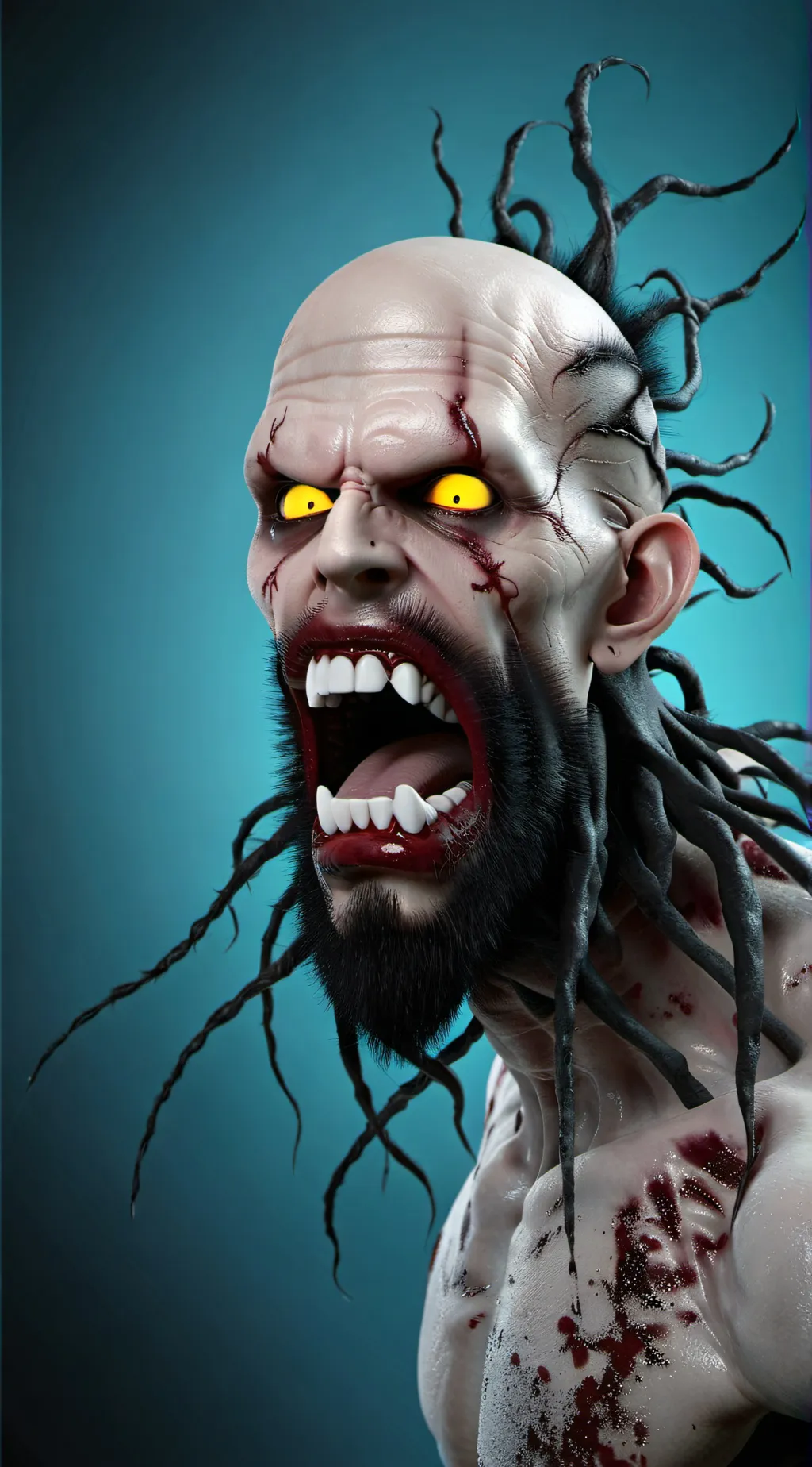 ai character: go touch grass man background