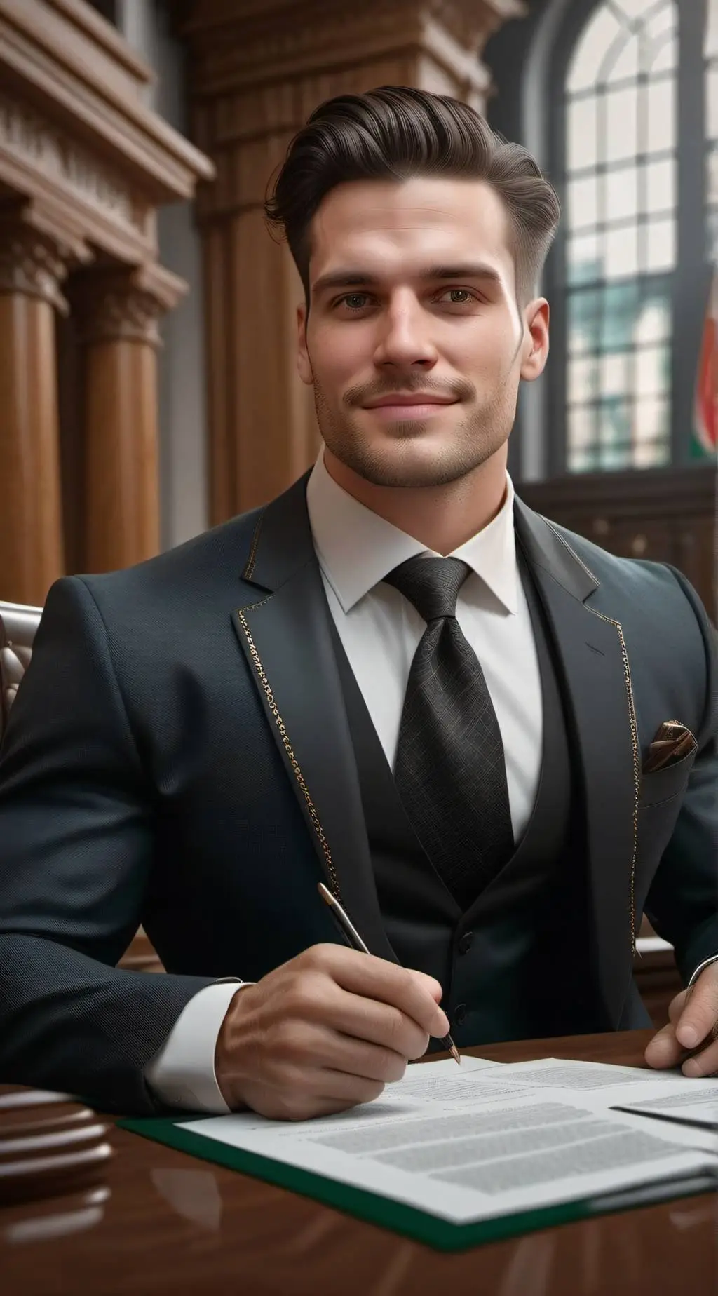 ai character: Caio Fernandes  background