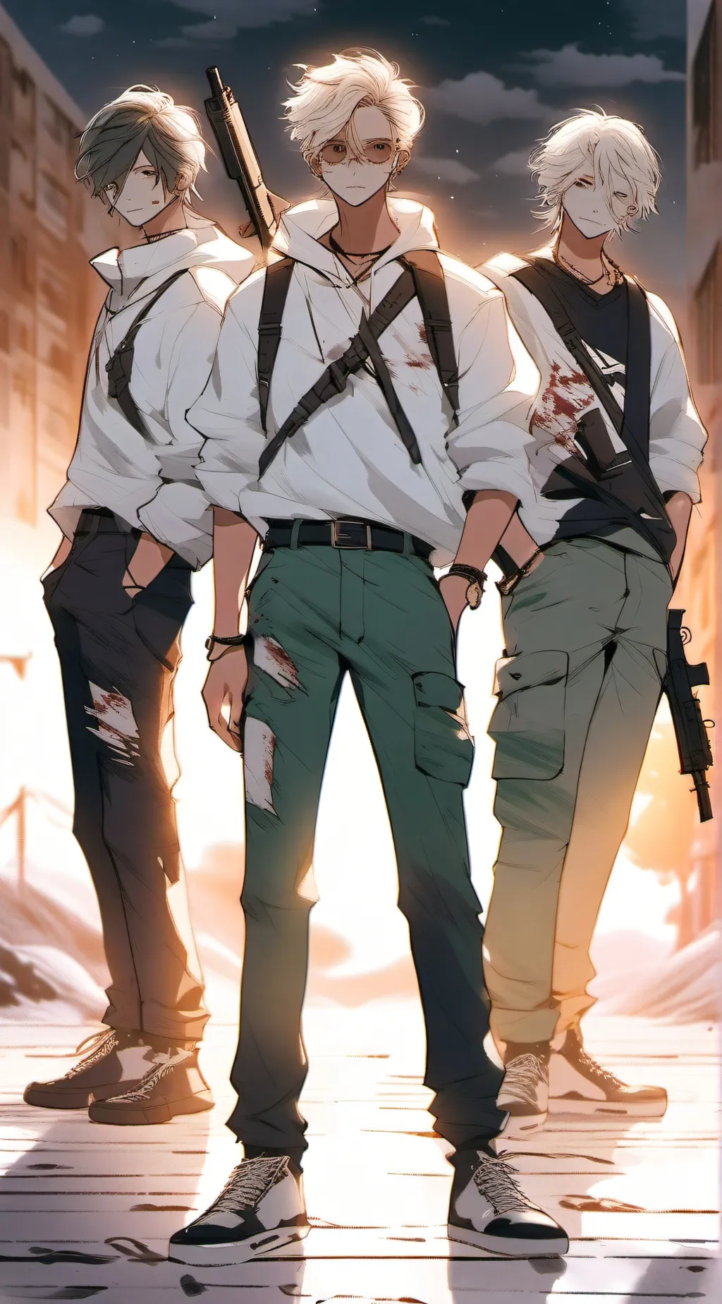 ai character: zombie apocalypse  background