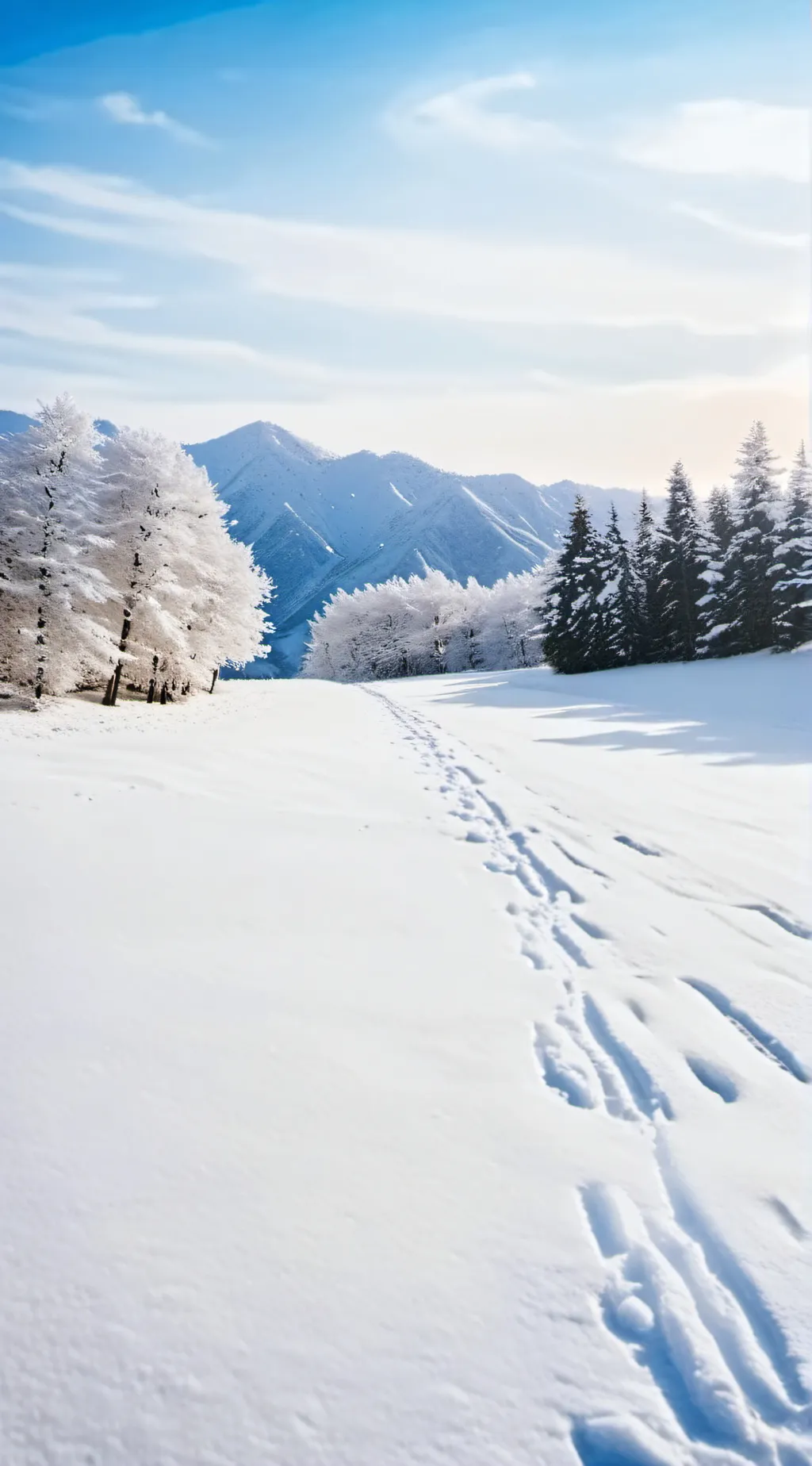 ai character: its just snow lol background