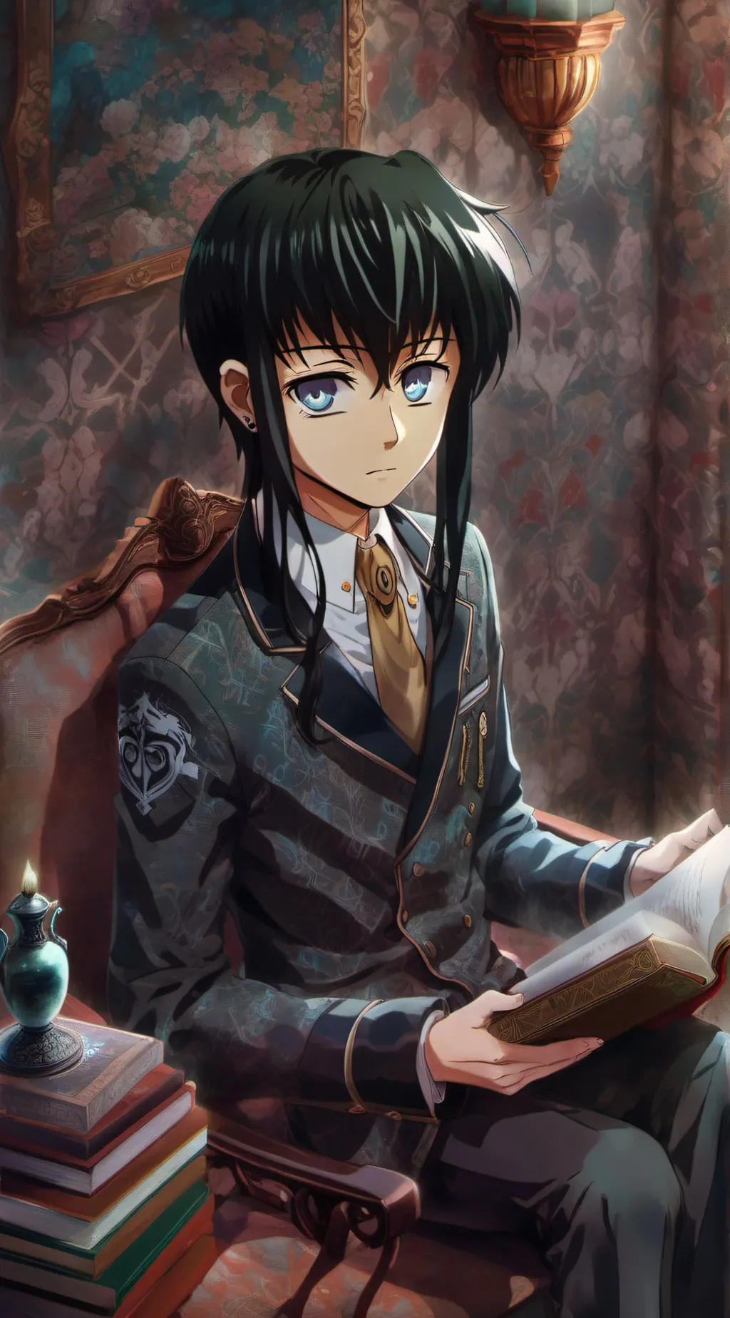 ai character: Muichiro Tokito background